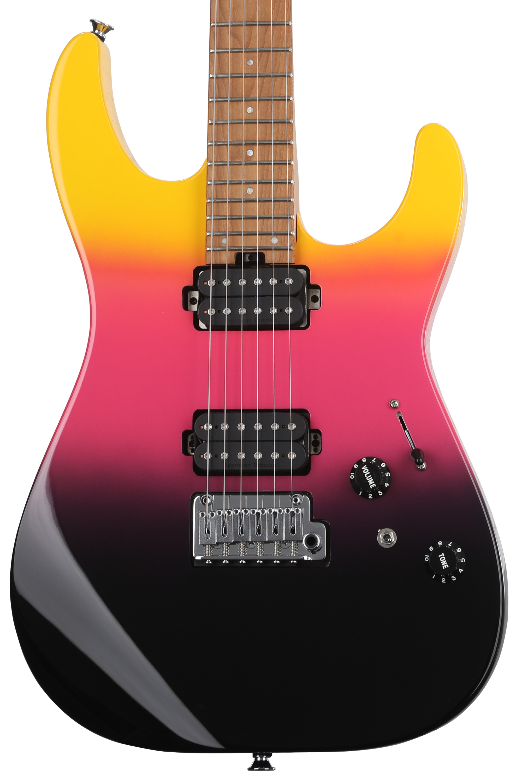 Charvel エレキギター サンバースト Charvel Pro-Mod DK24 HH 2PT CM Electric Guitar - Malibu Sunset