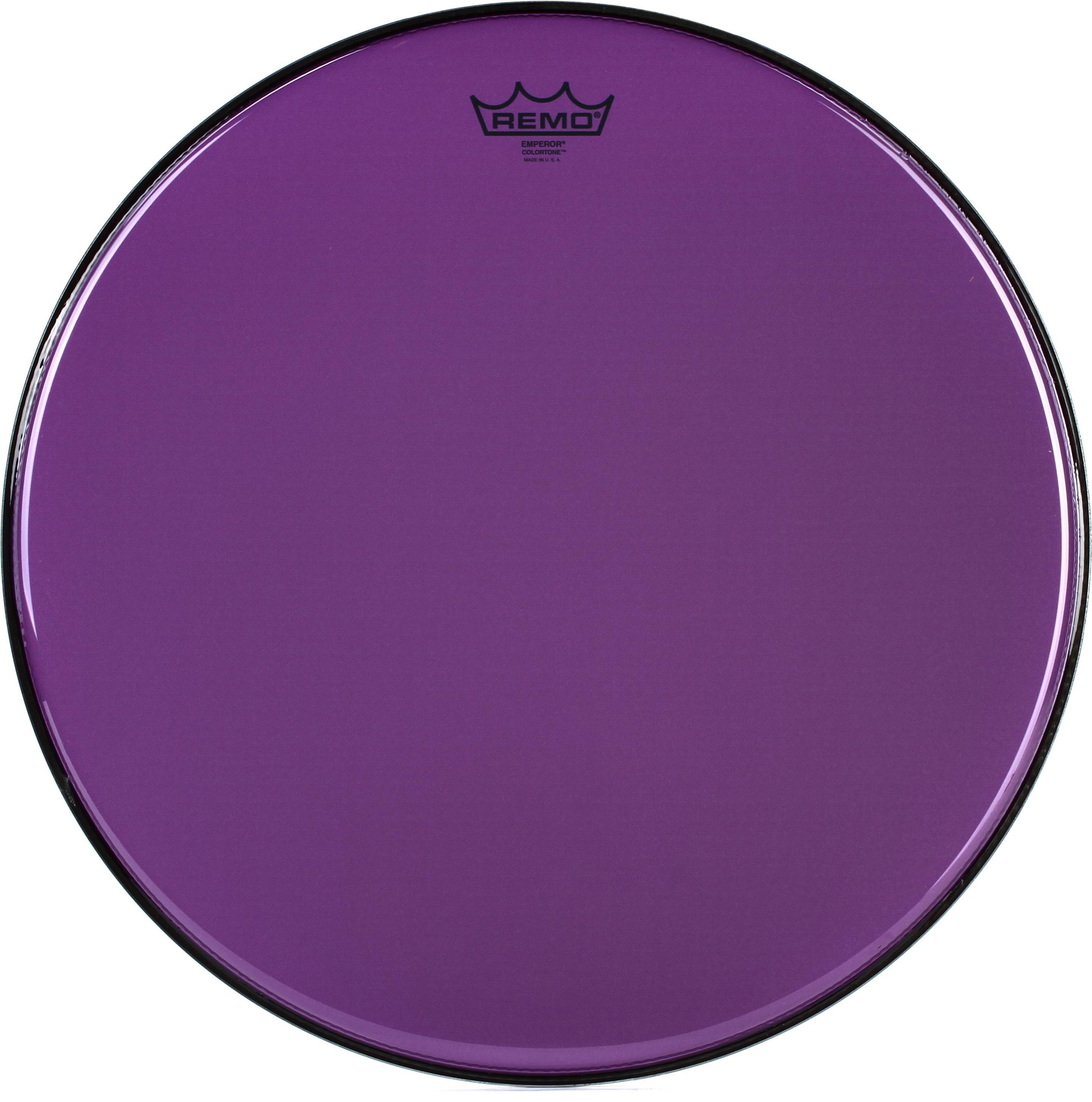 Photo of Remo Emperor Colortone Purple Drumhead - 18 inch