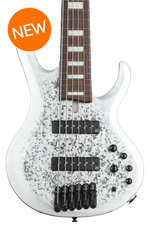 Photo of Ibanez 25th-anniversary BTB Standard 6-string Electric Bass Guitar - Silver Blizzard Matte
