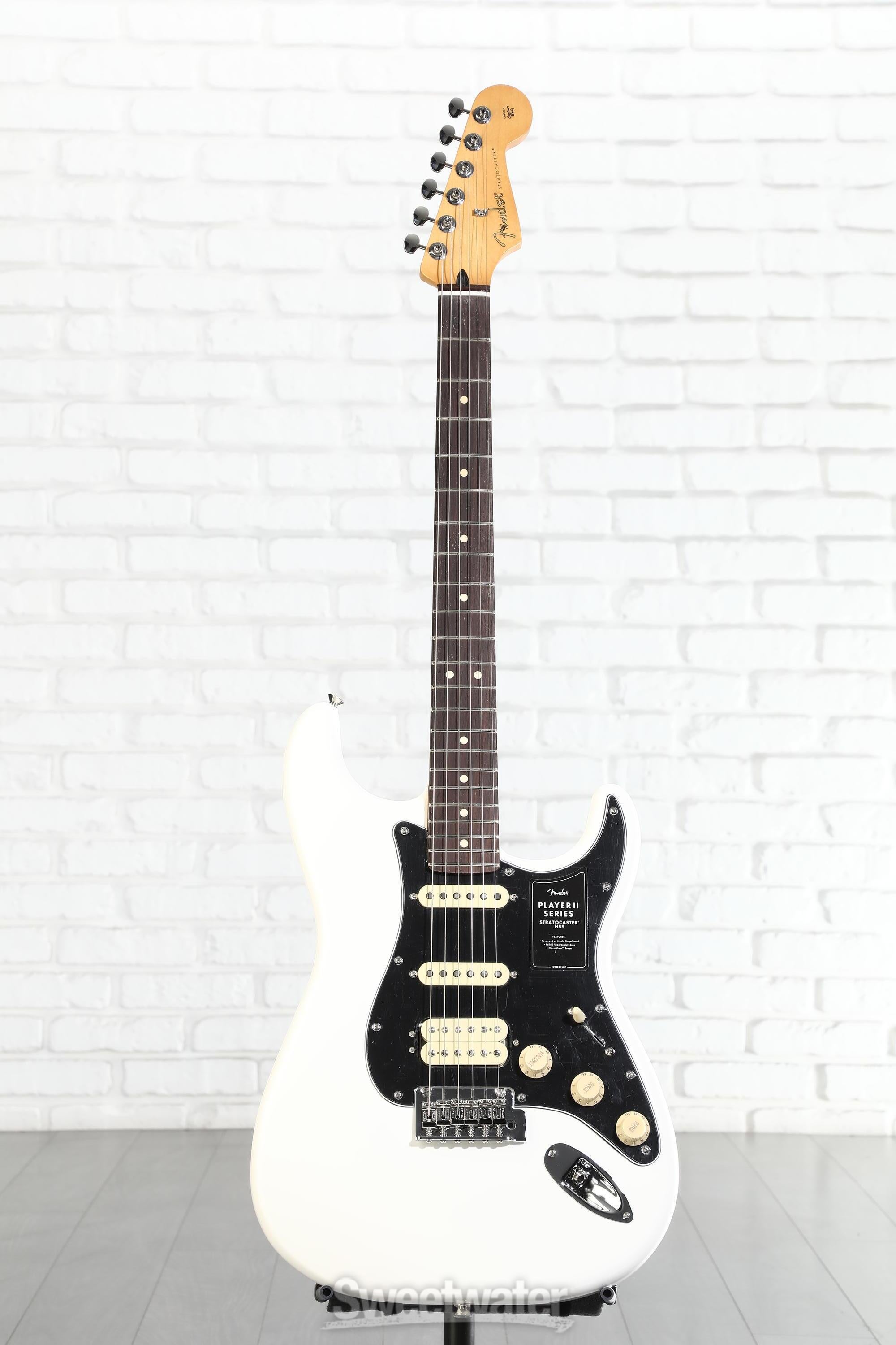 Fender Player II Stratocaster HSS Electric Guitar - Polar White