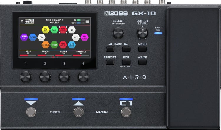 Boss GX-10 Multi Effects Processor | Sweetwater 