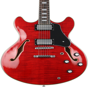 Sire Larry Carlton H7 Semi-hollow Electric Guitar - See Through Red