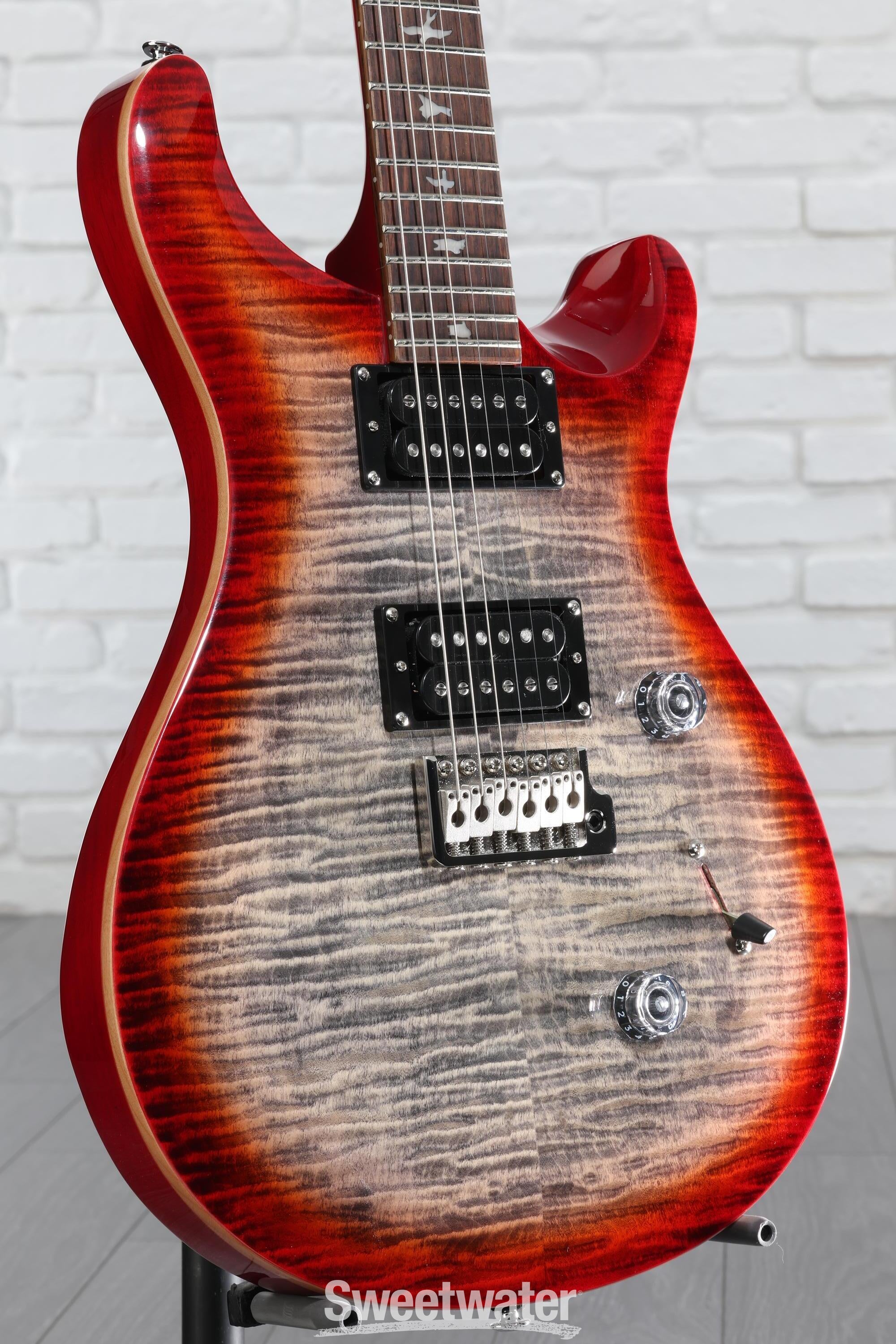 PRS SE Custom 24 Electric Guitar - Charcoal Burst | Sweetwater