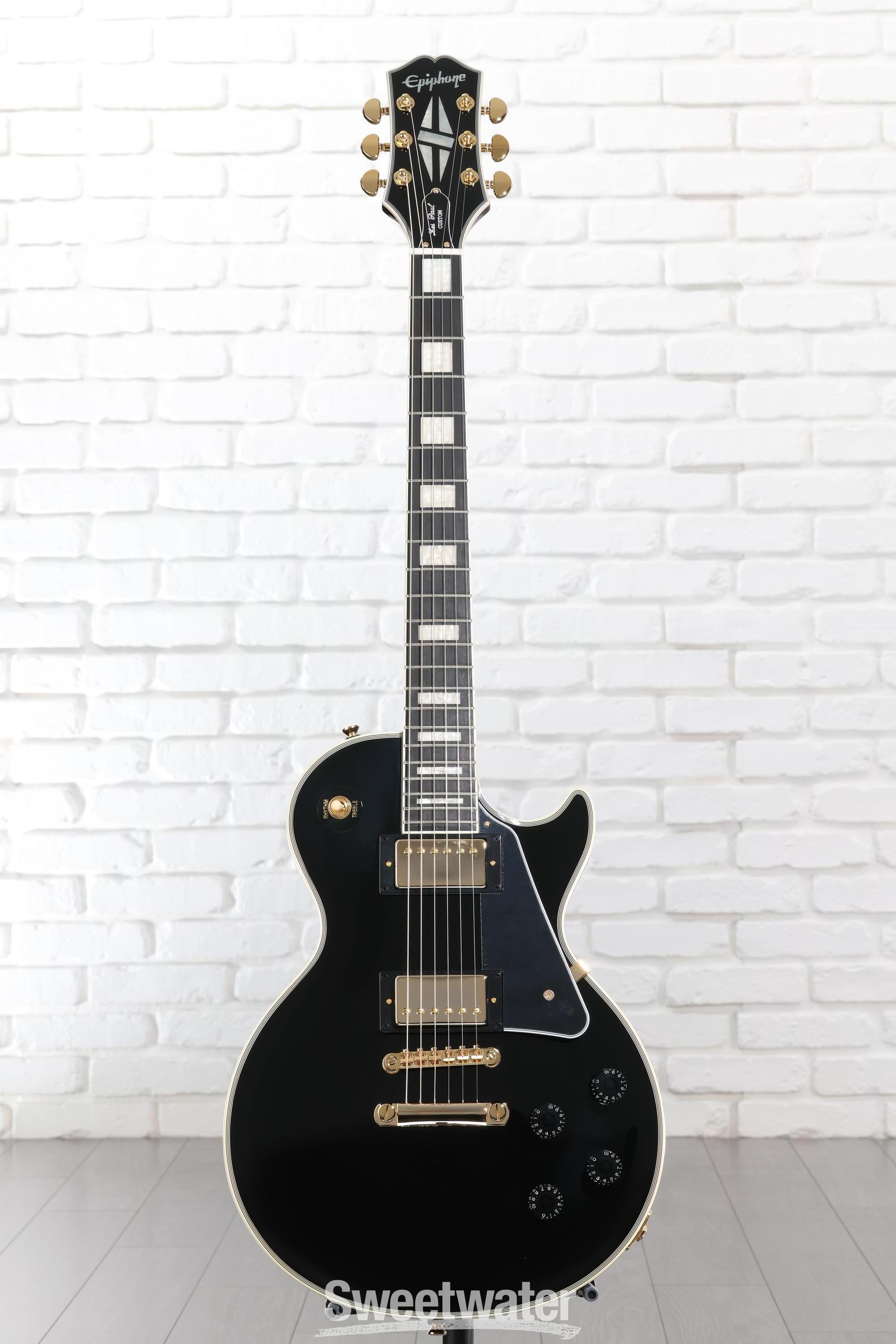 Epiphone Les Paul Custom Electric Guitar - Ebony | Sweetwater