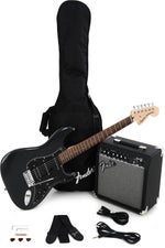 Photo of Squier Affinity Series Stratocaster HSS Pack - Charcoal Frost Metallic with Laurel Fingerboard