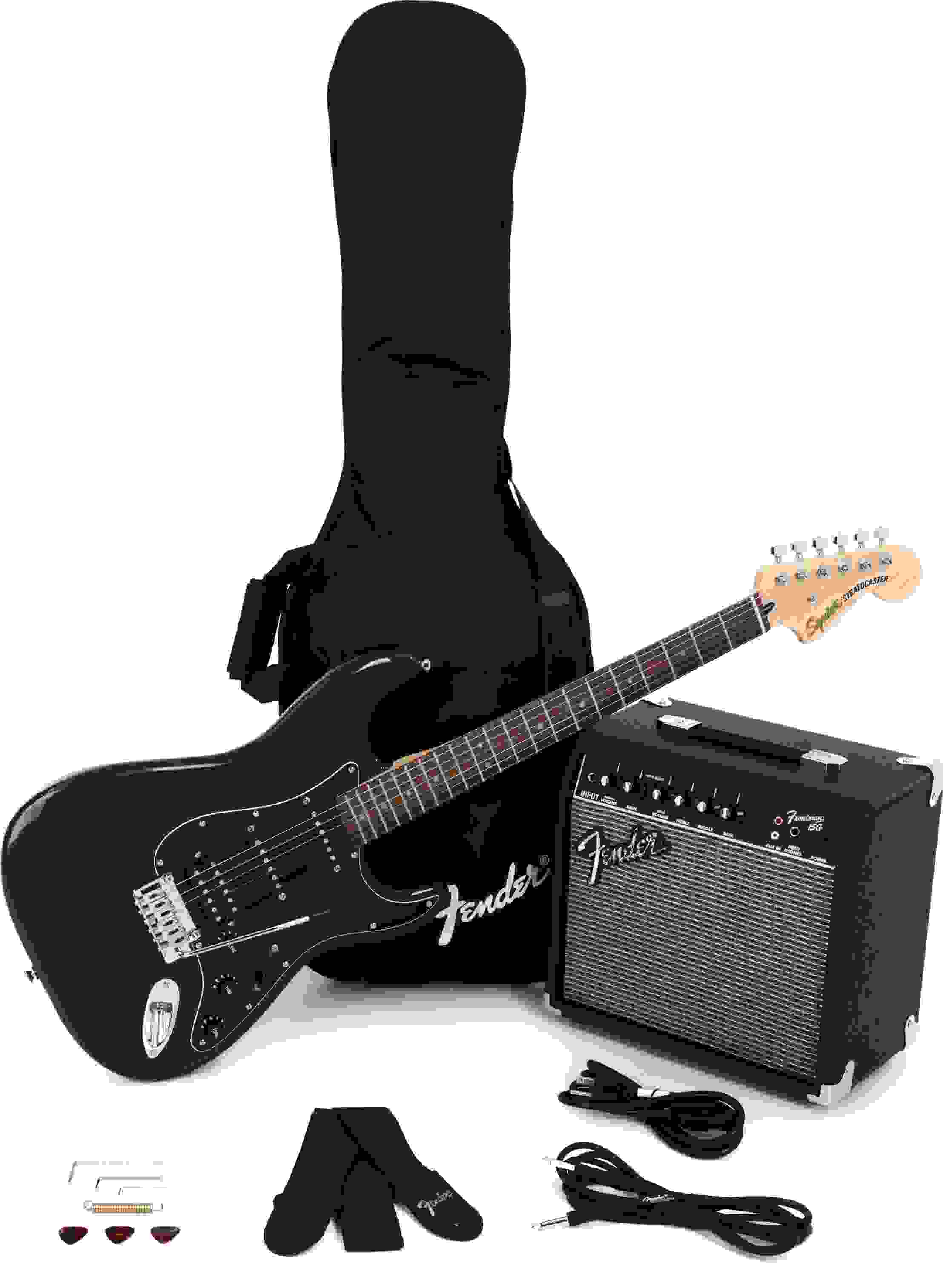 Squier Affinity Series Stratocaster HSS Pack - Charcoal Frost Metallic with Laurel Fingerboard