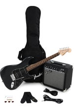 Photo of Squier Affinity Series Stratocaster HSS Pack - Charcoal Frost Metallic with Laurel Fingerboard