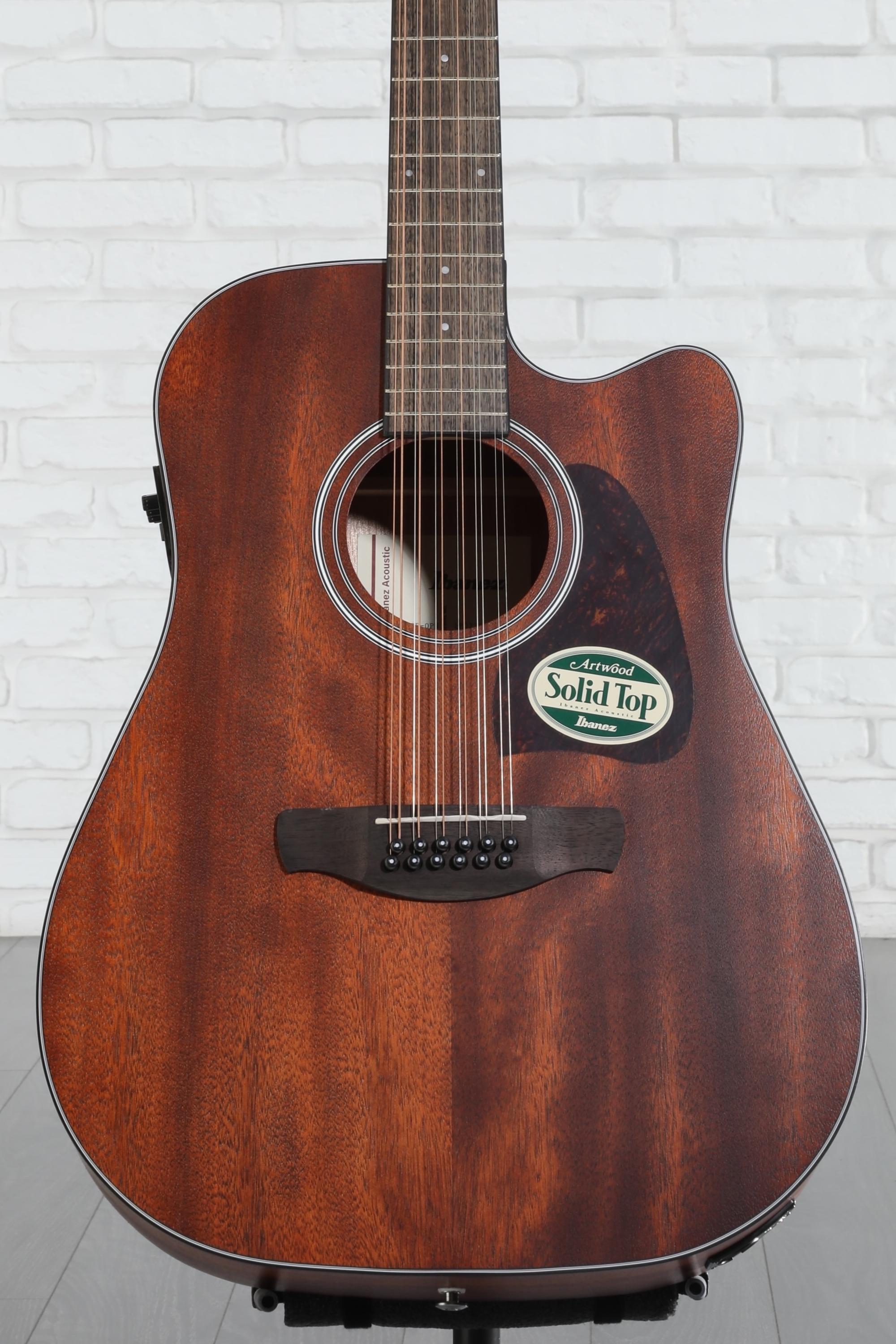 Ibanez AW5412CE 12-string Acoustic-electric Guitar - Open Pore