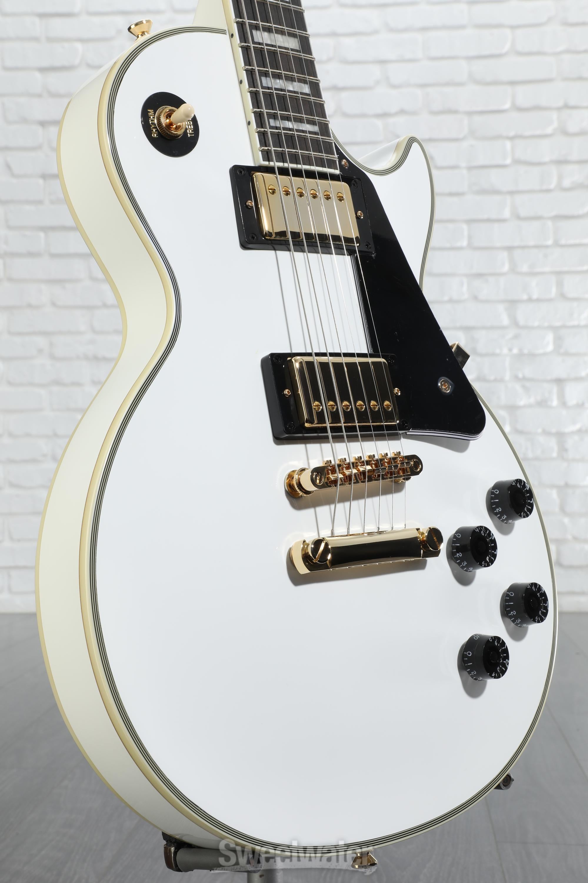 超特価激安の商品をすべて Epiphone White Alpine - Guitar Electric Custom Paul Les ギター