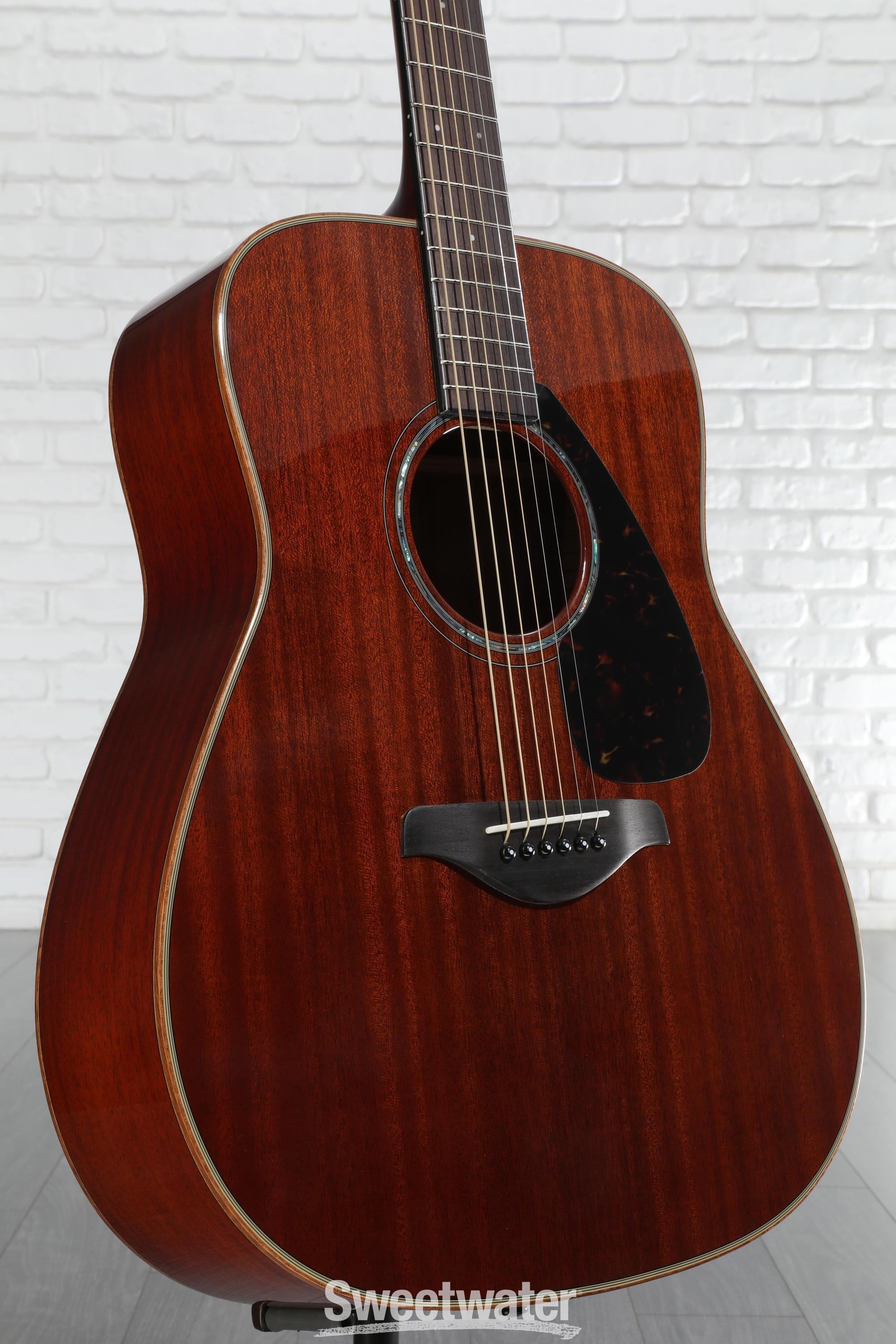 Yamaha FG850 Dreadnought Acoustic Guitar - Natural | Sweetwater