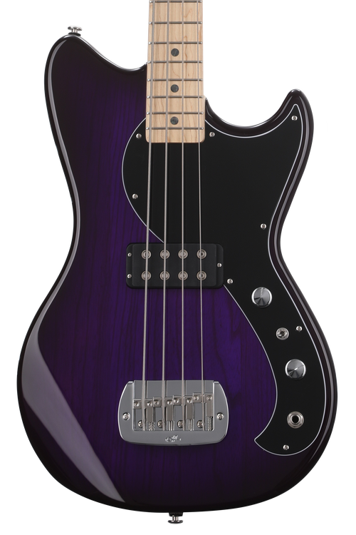 G&L Fullerton Deluxe Fallout Bass Guitar - Purpleburst | Sweetwater