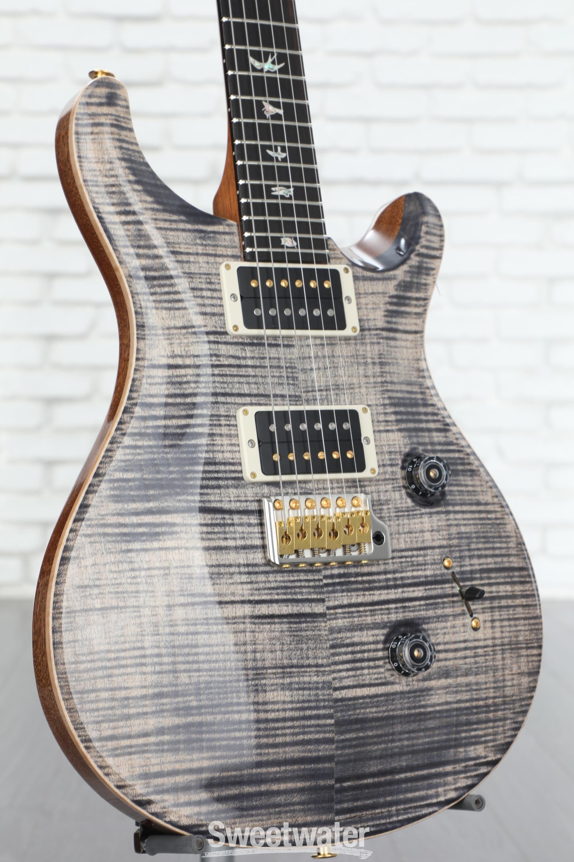 PRS Custom 24 10-Top Electric Guitar Faded Whale Blue Demo