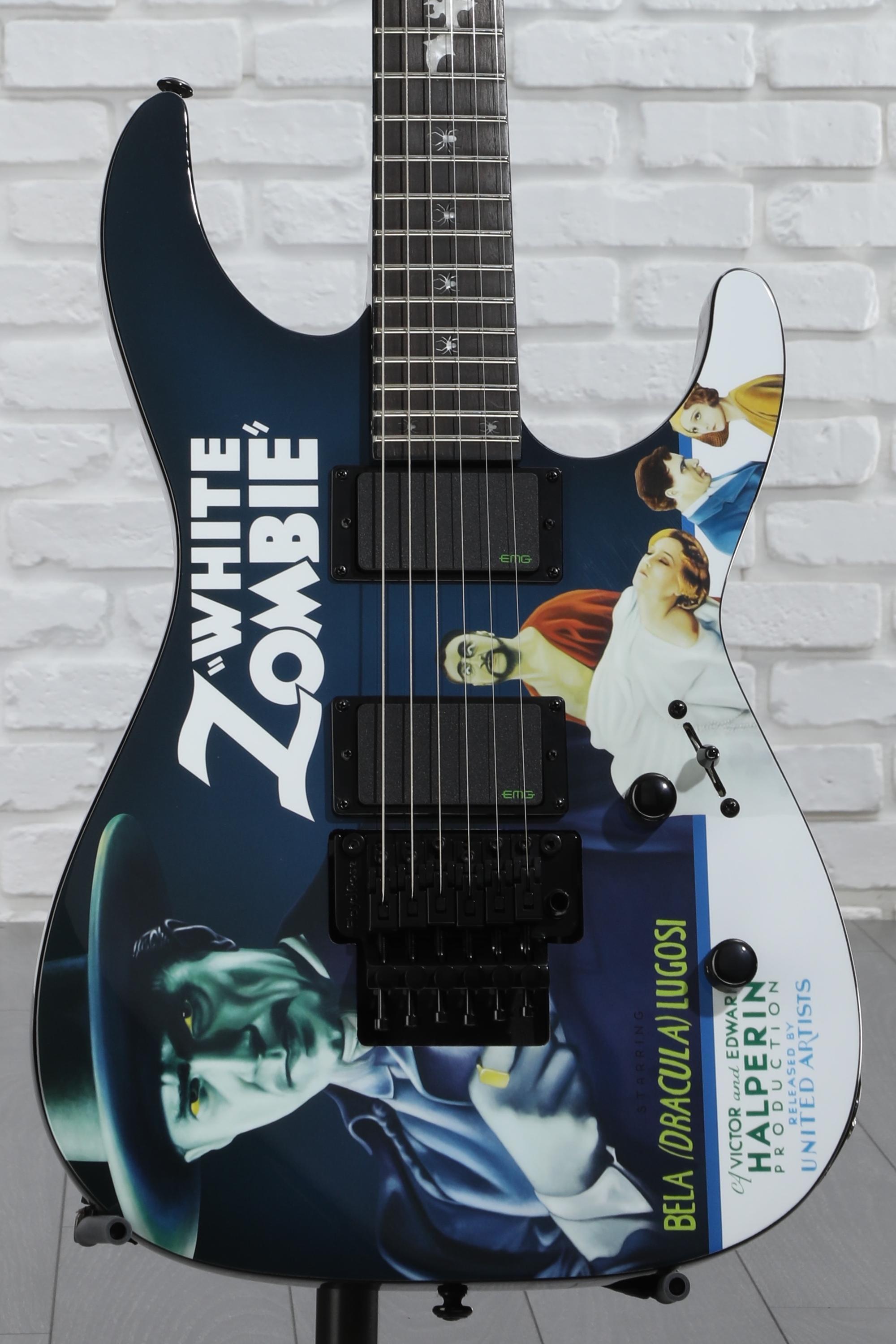 ESP LTD Kirk Hammett Signature KH-WZ White Zombie Electric
