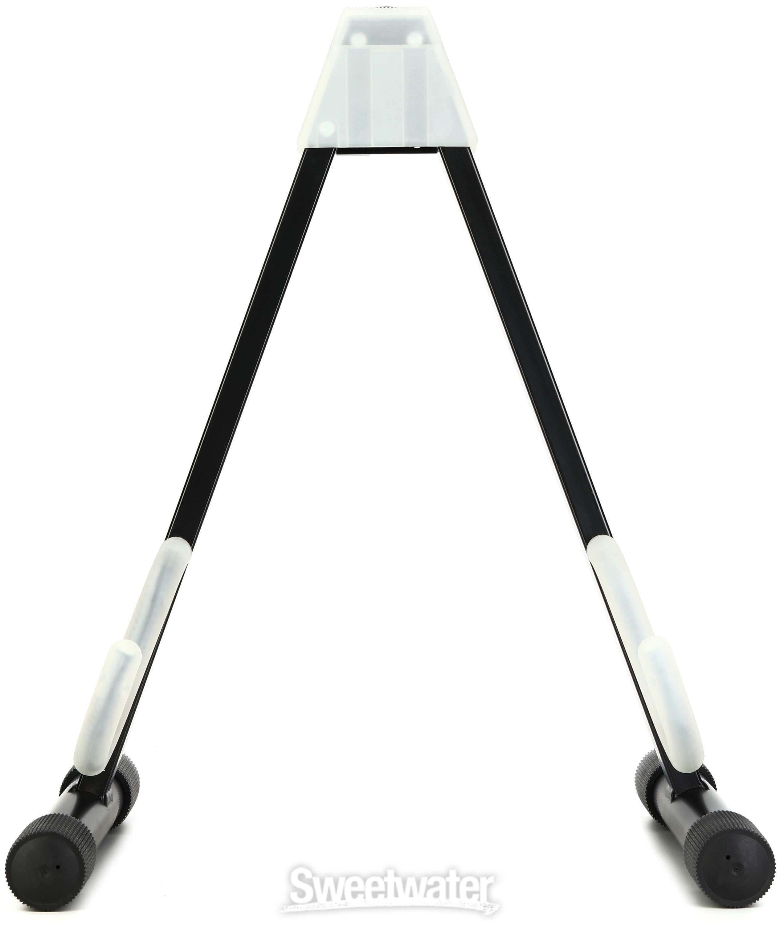 K&M 17540 E-Guitar Stand - Black and Translucent | Sweetwater