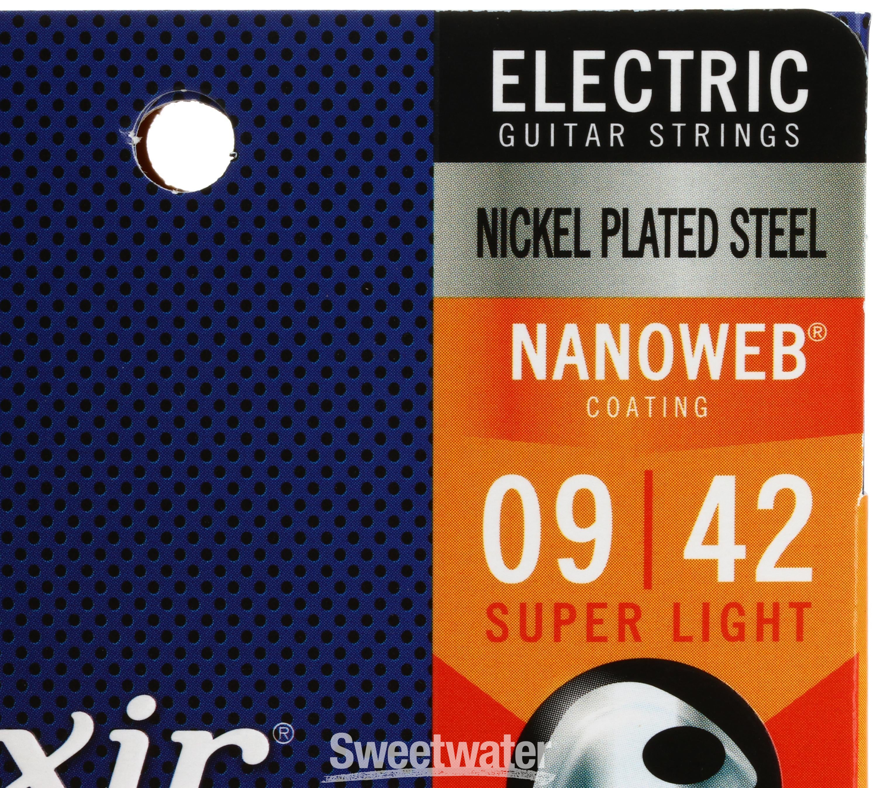 Elixir Strings 12002 Nanoweb Electric Guitar Strings .009 .042