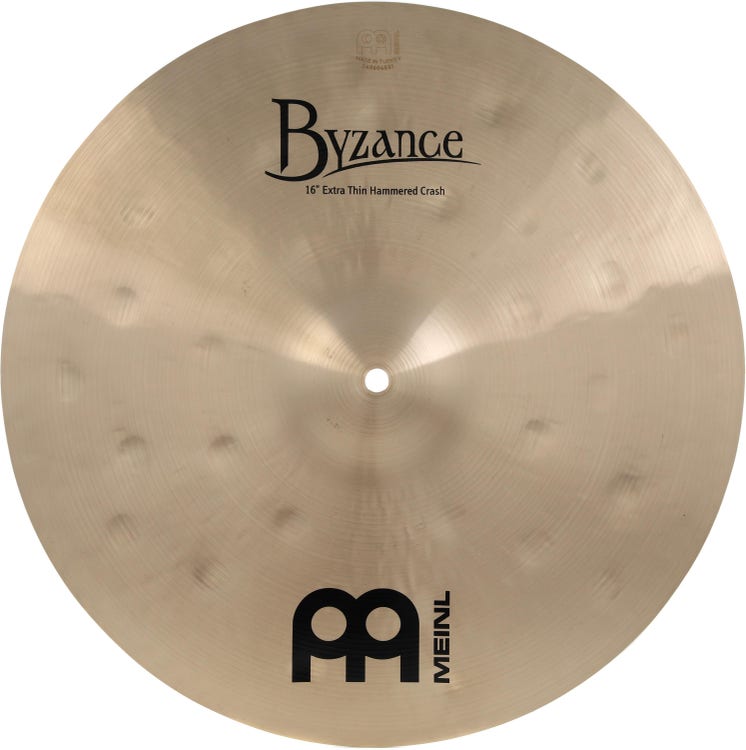 Meinl Cymbals Byzance Traditional Extra Thin Hammered Crash Cymbal and Dual Crash Cymbal - 16 and 18 inches