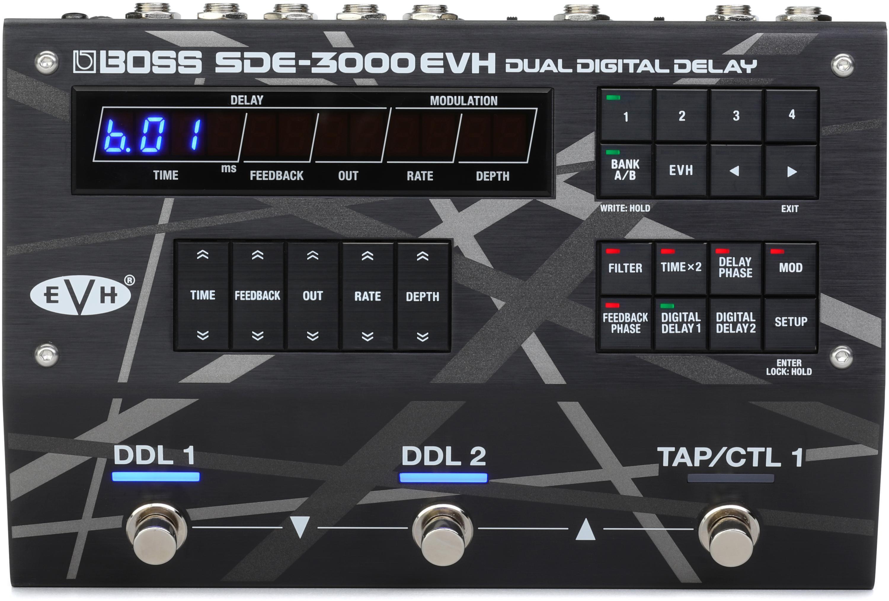 Bundled Item: Boss SDE-3000EVH Dual Digital Delay Pedal