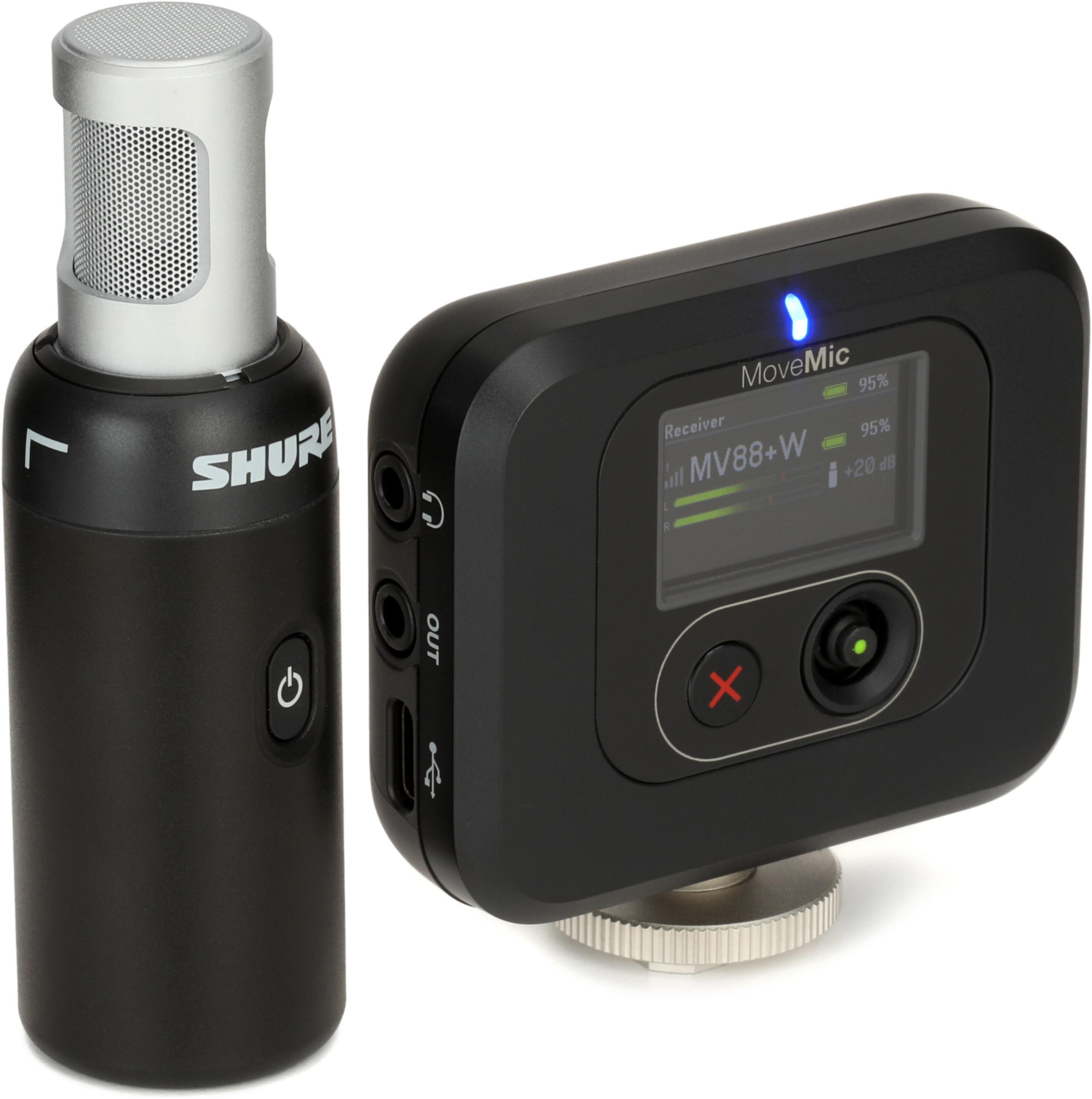 Shure MoveMic 88+ and Receiver Kit | Sweetwater