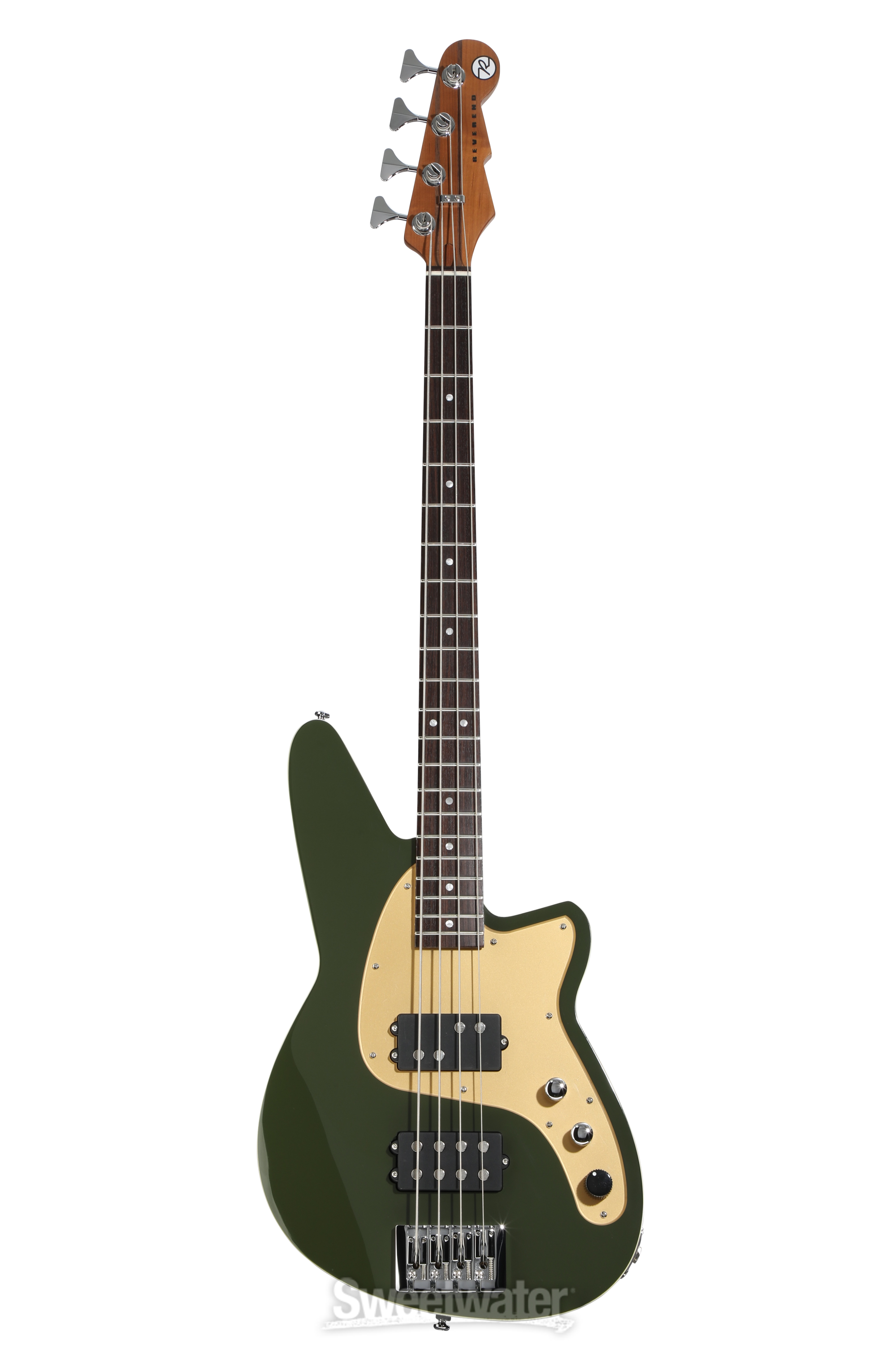 Reverend Mercalli 4 Electric Bass Guitar - Army Green | Sweetwater