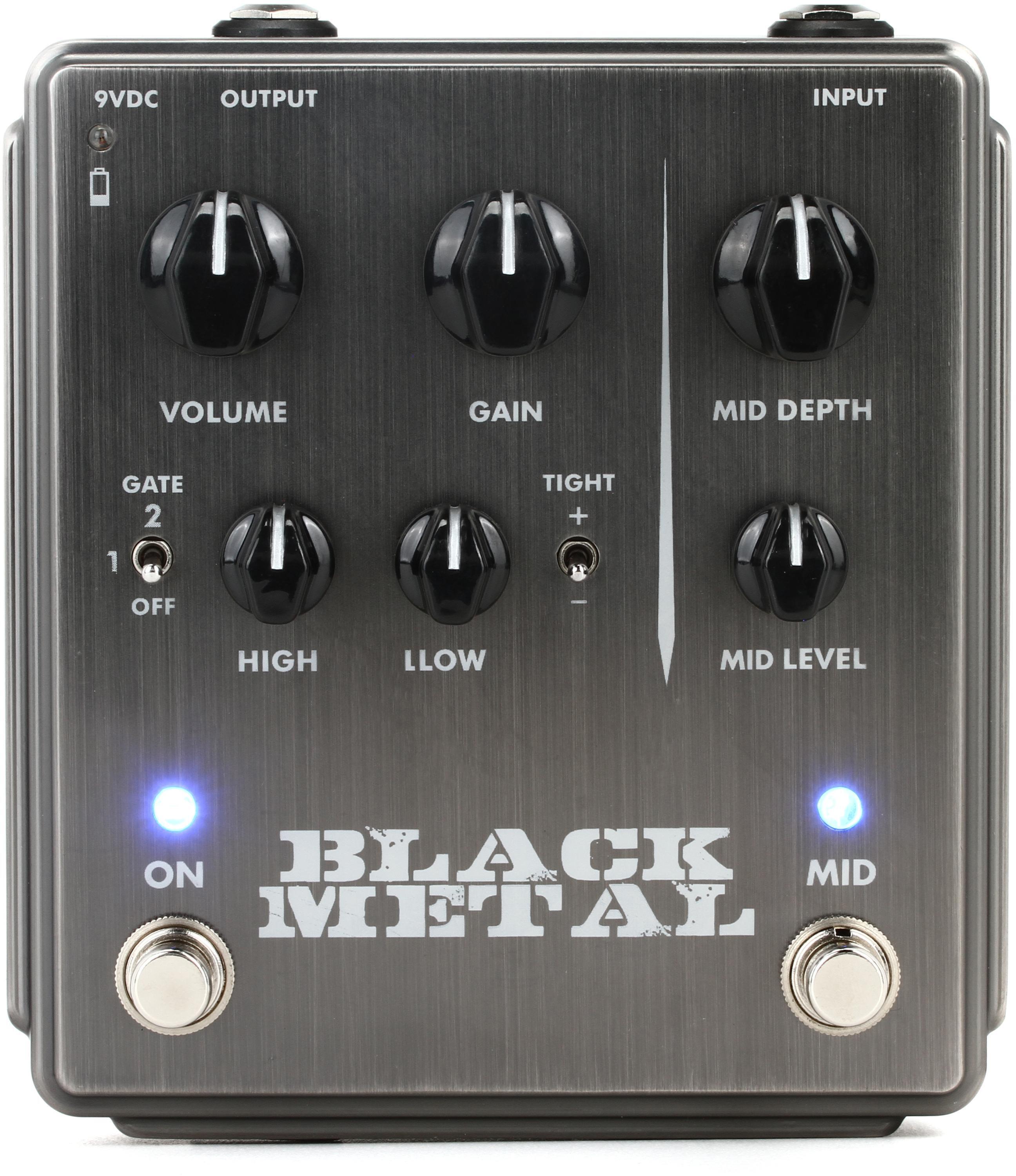 Egnater Black Metal Distortion Pedal with Mid Boost