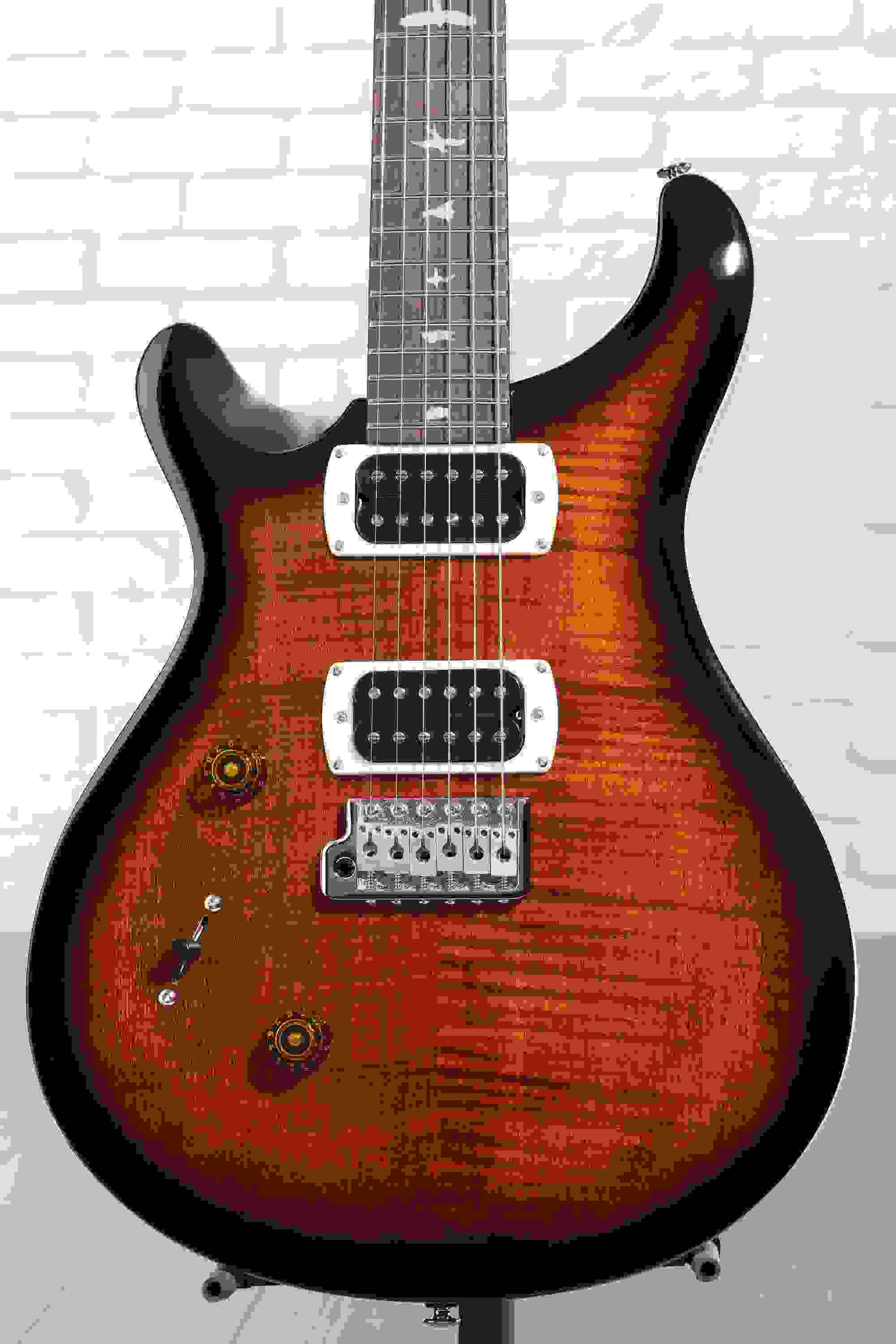 PRS SE Custom 24 Left-handed Electric Guitar - Black Gold Sunburst