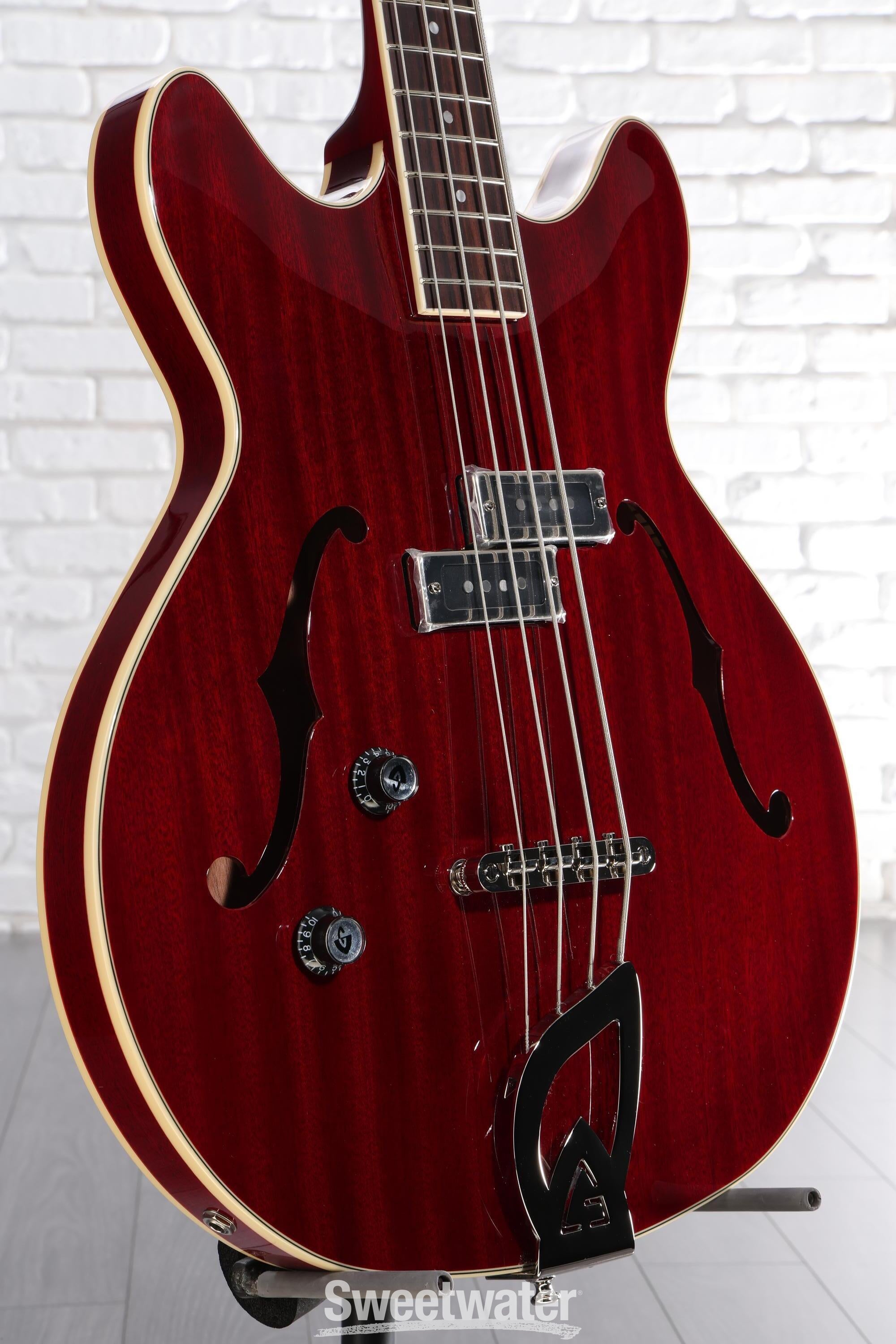 Photo of Guild Starfire I Left-handed Bass Guitar - Cherry