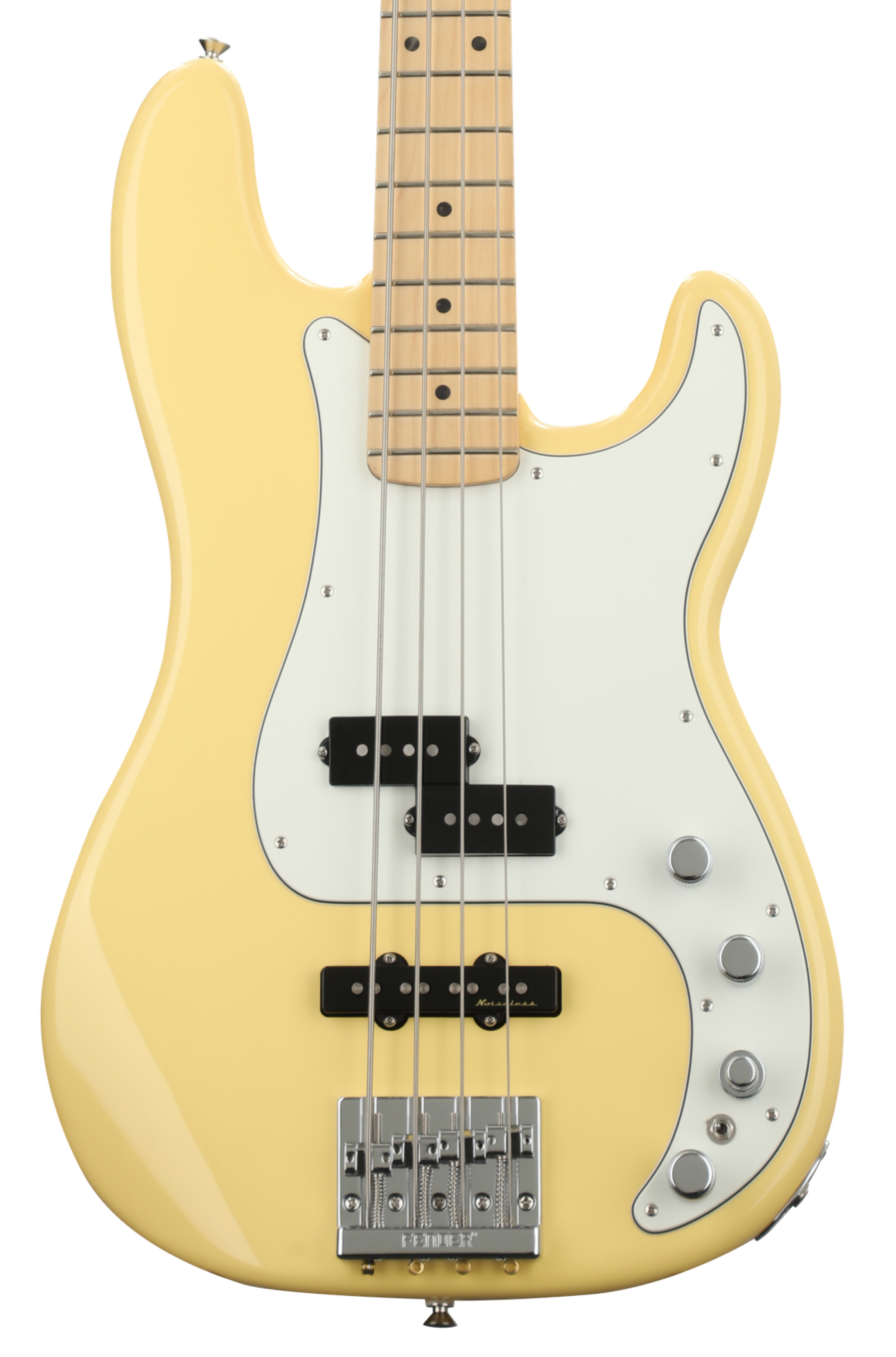 ベース Fender / Precision Bass Buttercream Fender Deluxe Active Precision Bass - Buttercream with Maple