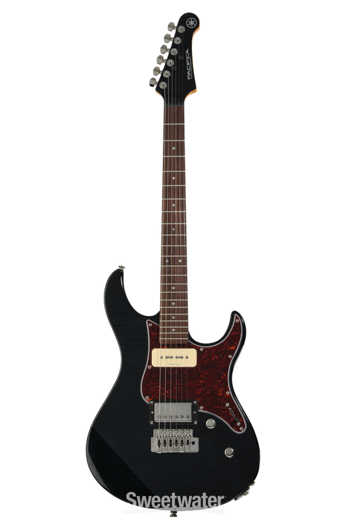 Yamaha PAC611VFM Pacifica Electric Guitar - Trans Black | Sweetwater