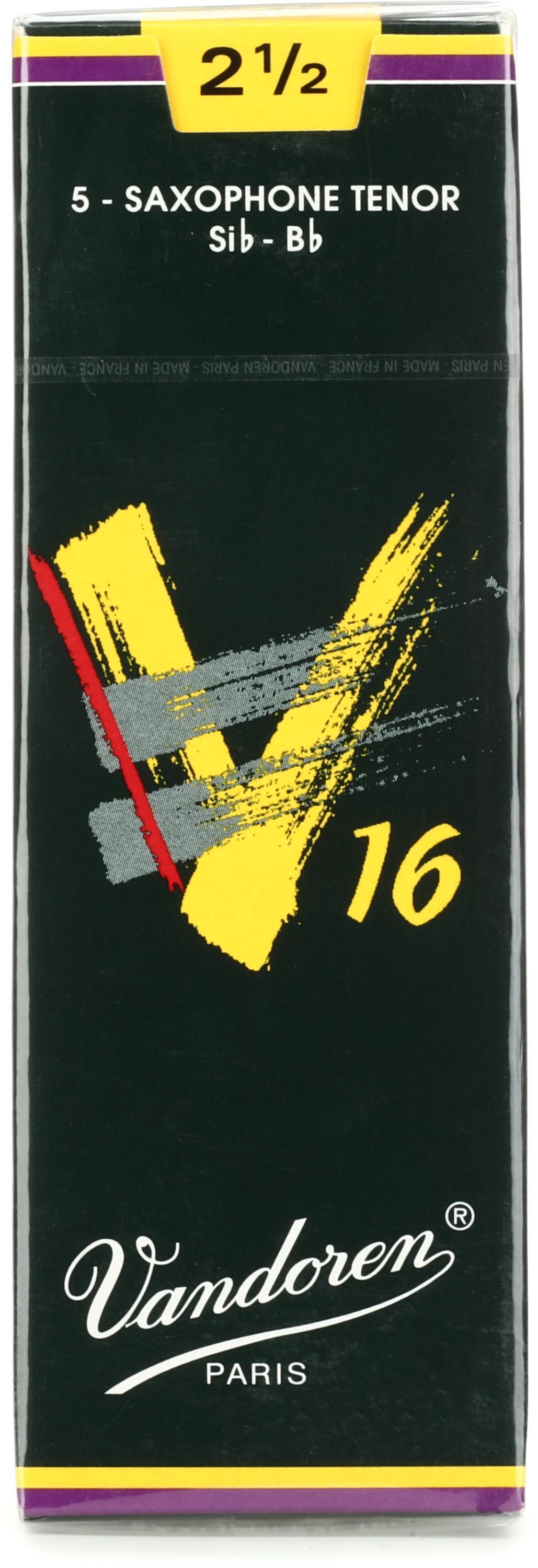 Photo of Vandoren SR7225 - V16 Tenor Saxophone Reeds - 2.5 (5-pack)