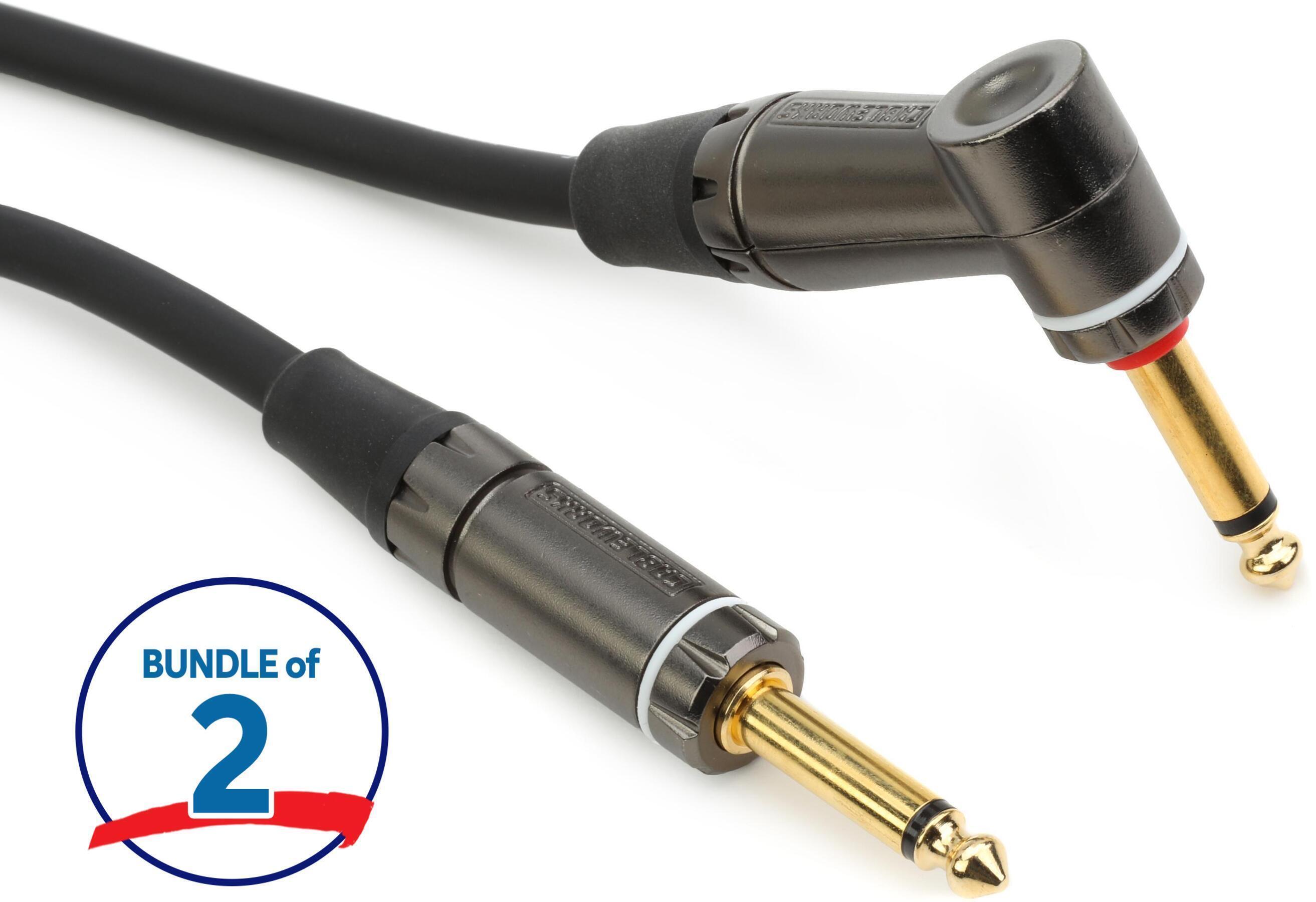 Photo of Gator Cableworks Headliner Series Quiet Instrument Cable - 10 foot (2-pack)