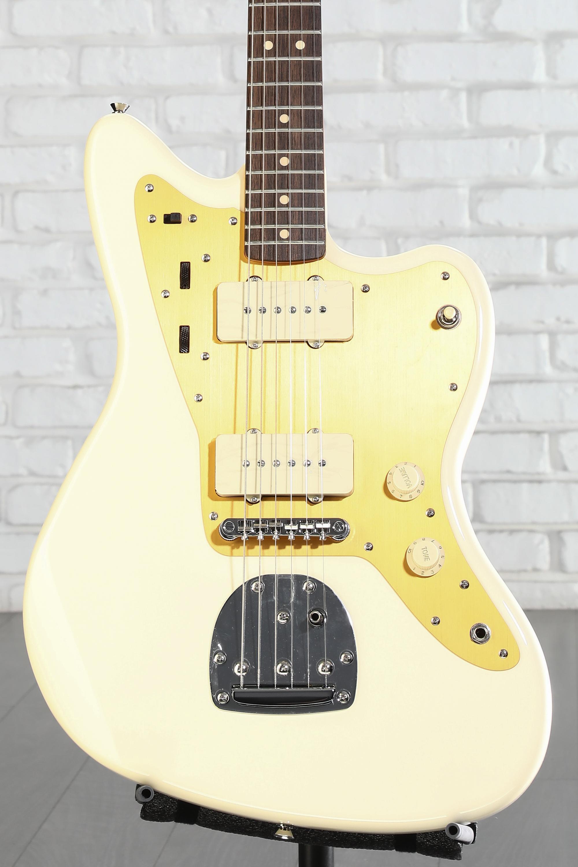 Squier J Mascis Signature Jazzmaster - Vintage White with Indian