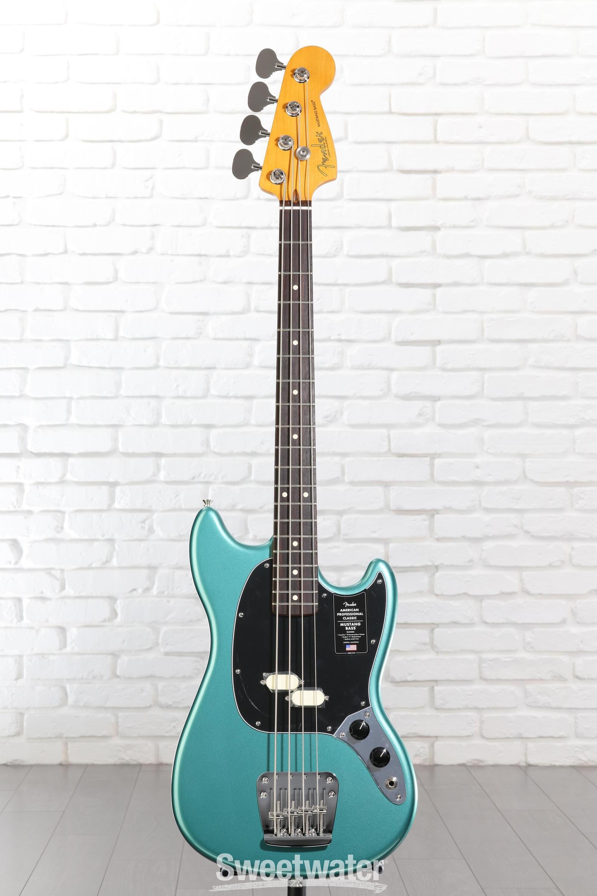 Fender American Professional Classic Mustang Bass - Faded Sherwood
