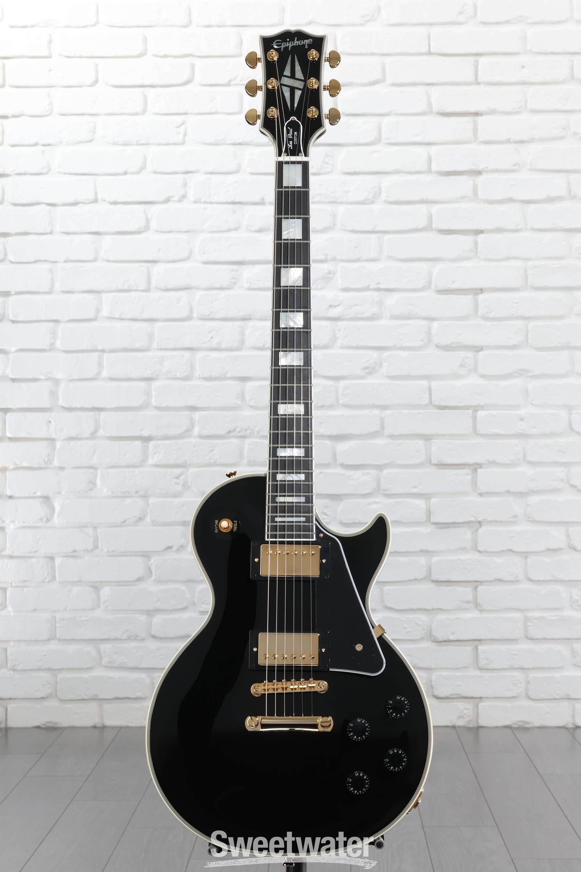 Epiphone Les Paul Custom ブラック Epiphone Les Paul Custom Black 2006 – Chicago Music Exchange