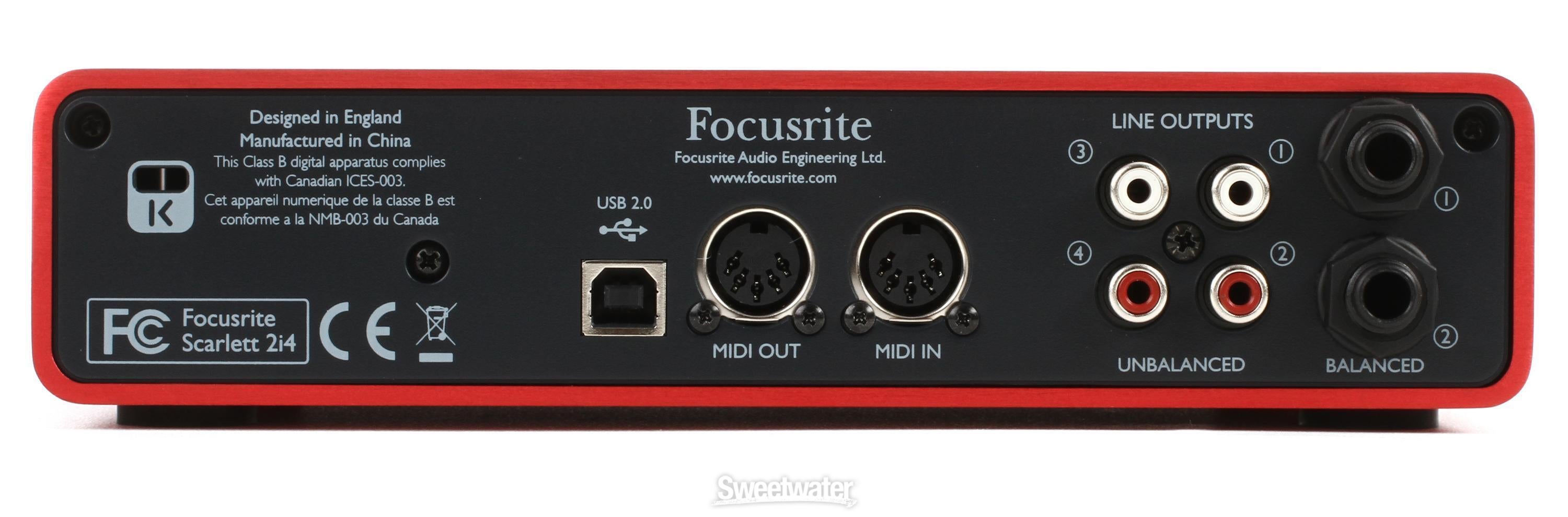 Focusrite Scarlett 2i4 | Sweetwater