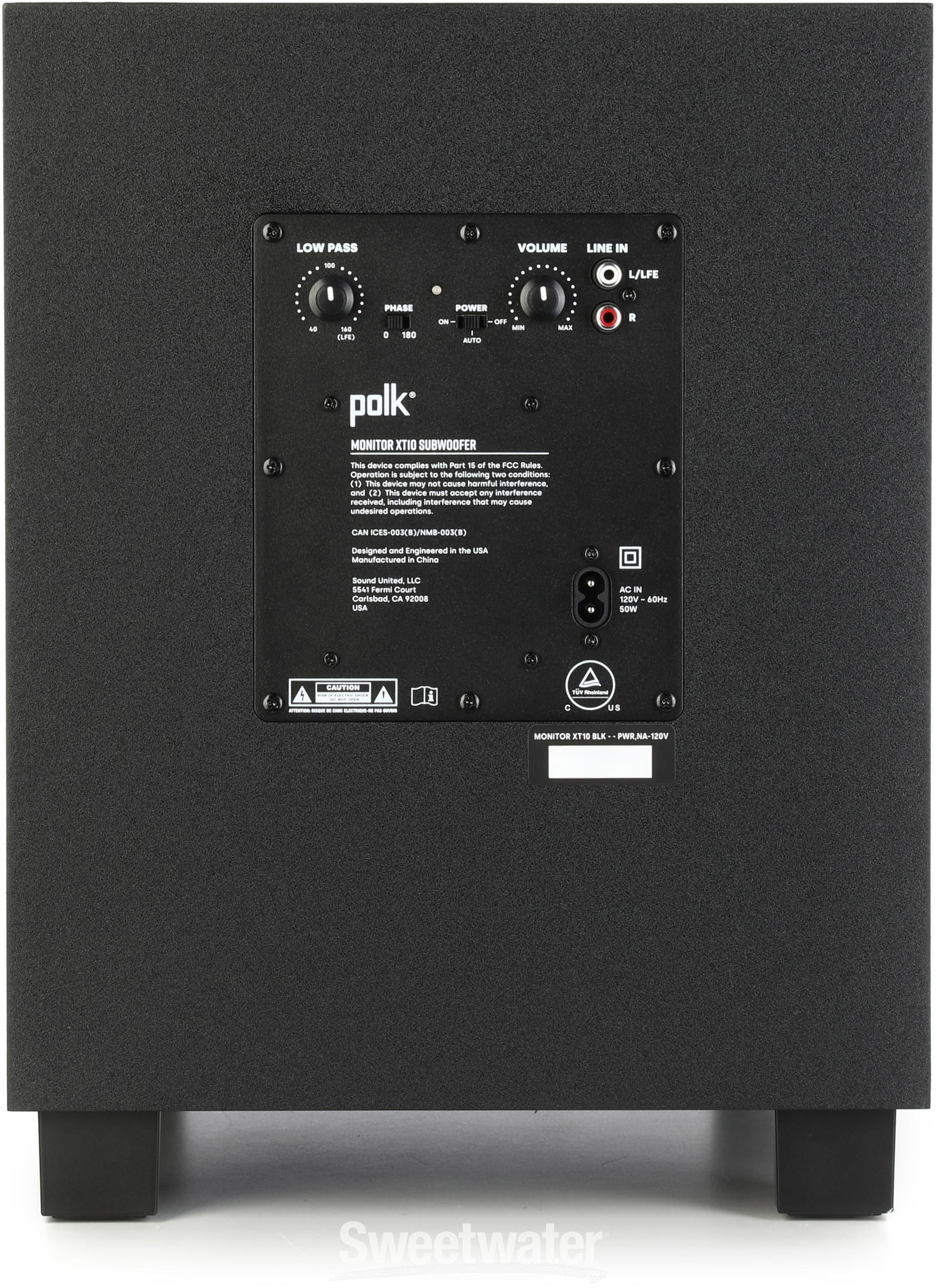 Polk Audio Monitor XT10 100-watt 10-inch Powered Subwoofer