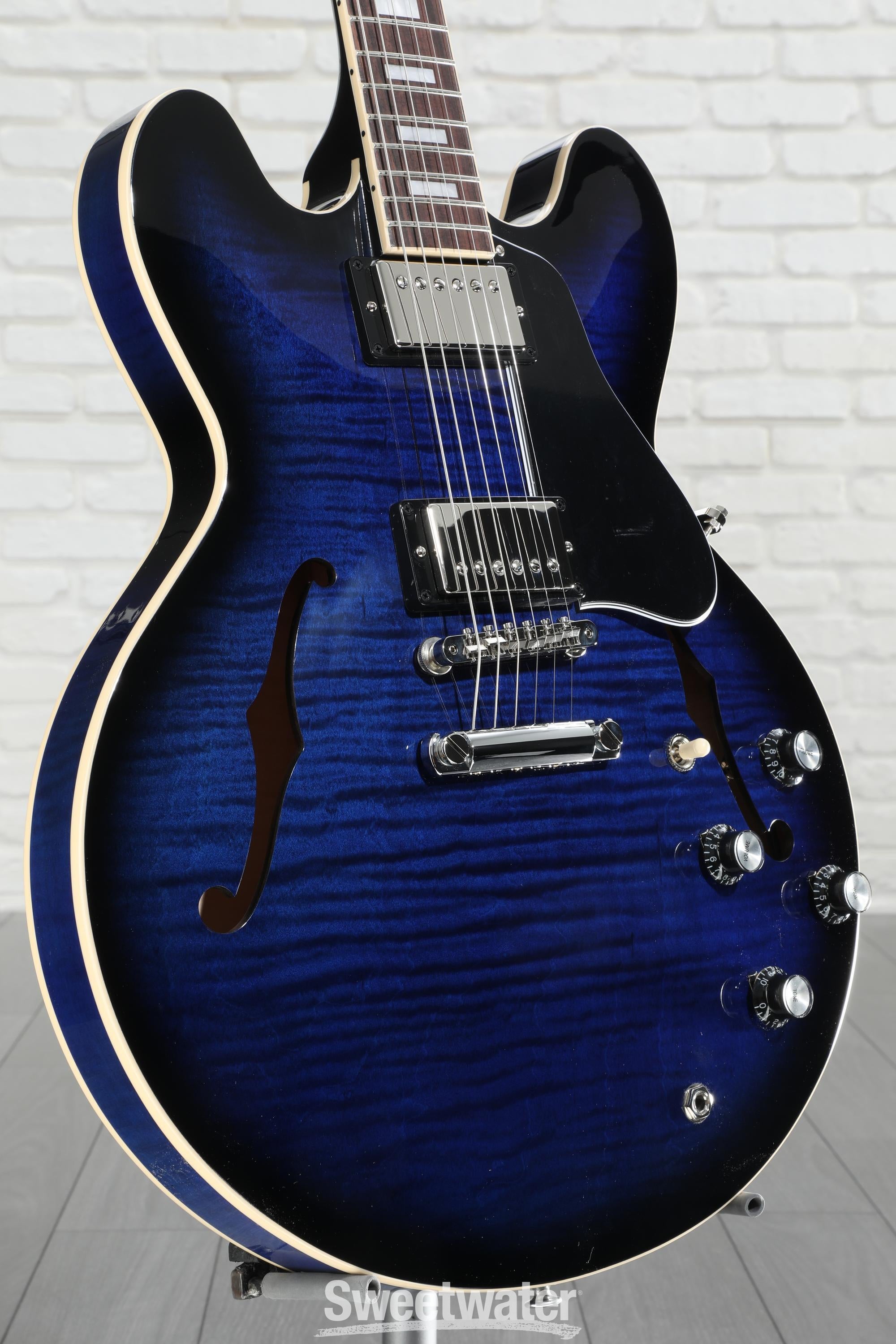 Gibson ES-335 Figured Semi-hollowbody Electric Guitar - Deep Ocean Burst
