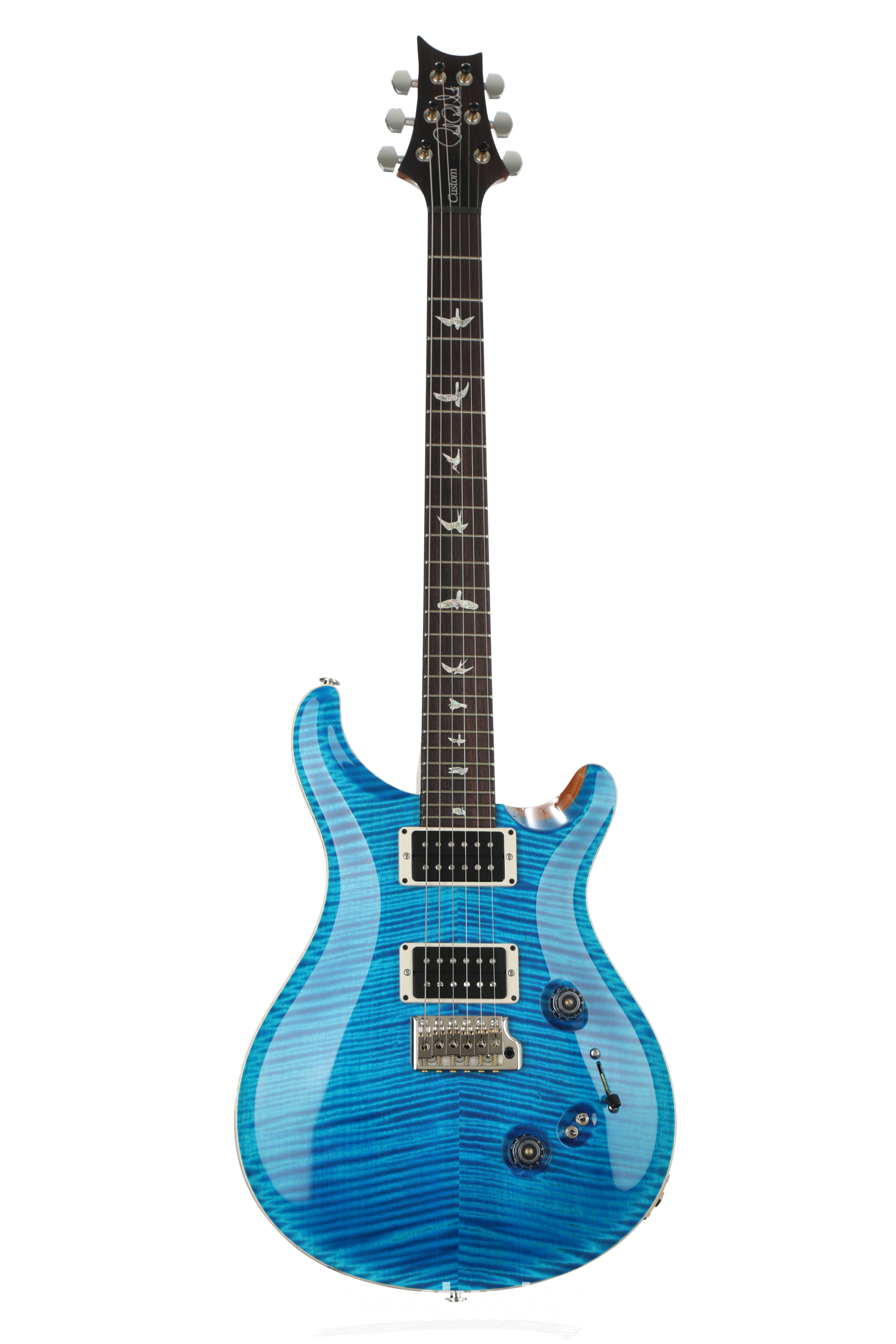 PRS Custom 24-08 Electric Guitar with Pattern Regular Neck - Aquamarine  10-Top