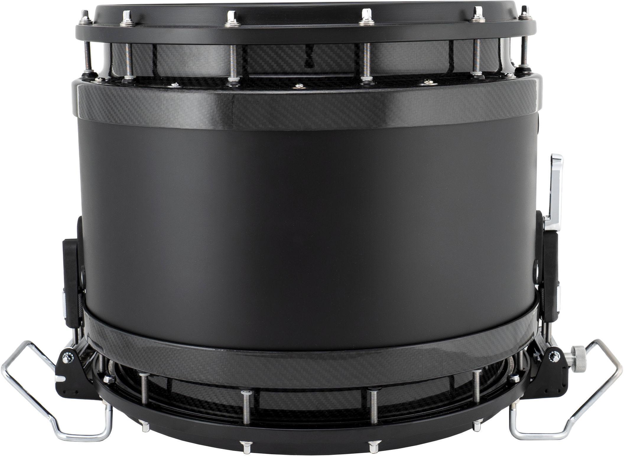 Pearl Championship CarbonCore FFX Marching Snare Drum - 14 x 12 inch -  Piano Black Lacquer