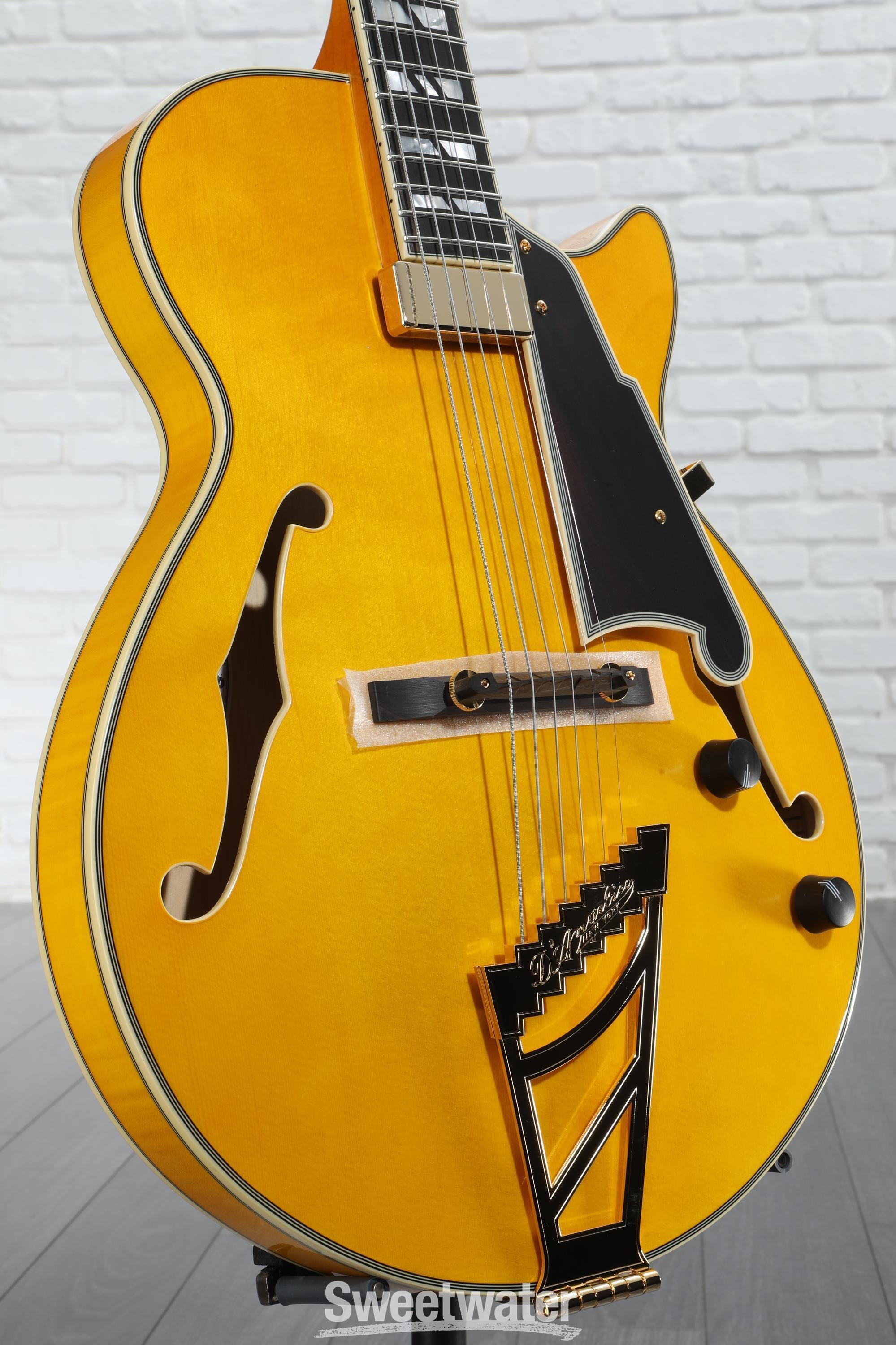 D'Angelico Excel SS Soho Hollowbody Electric Guitar - Amber