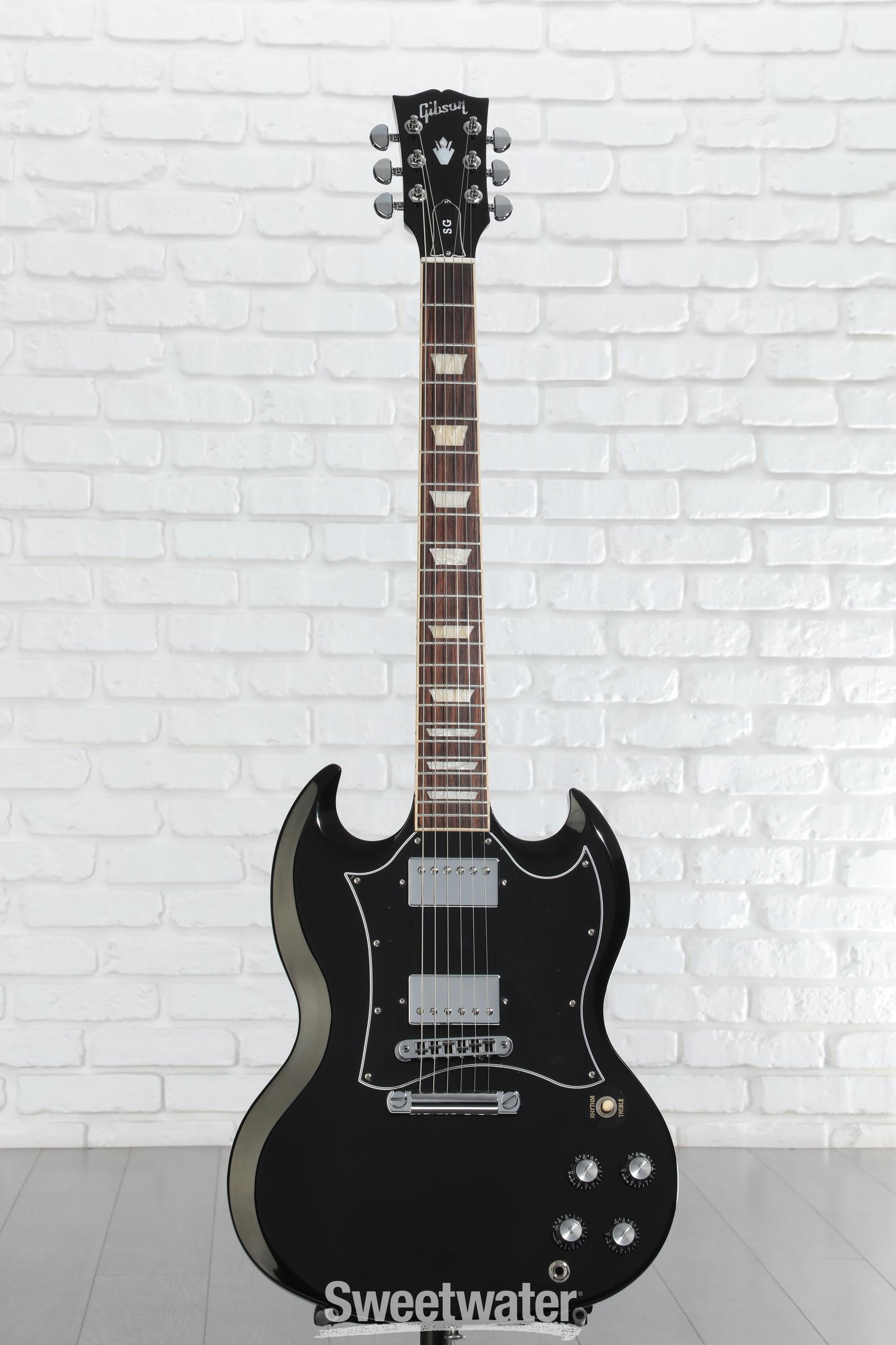 Gibson SG Standard Electric Guitar - Ebony | Sweetwater Gibson SG Standard Electric Guitar - Ebony | Sweetwater