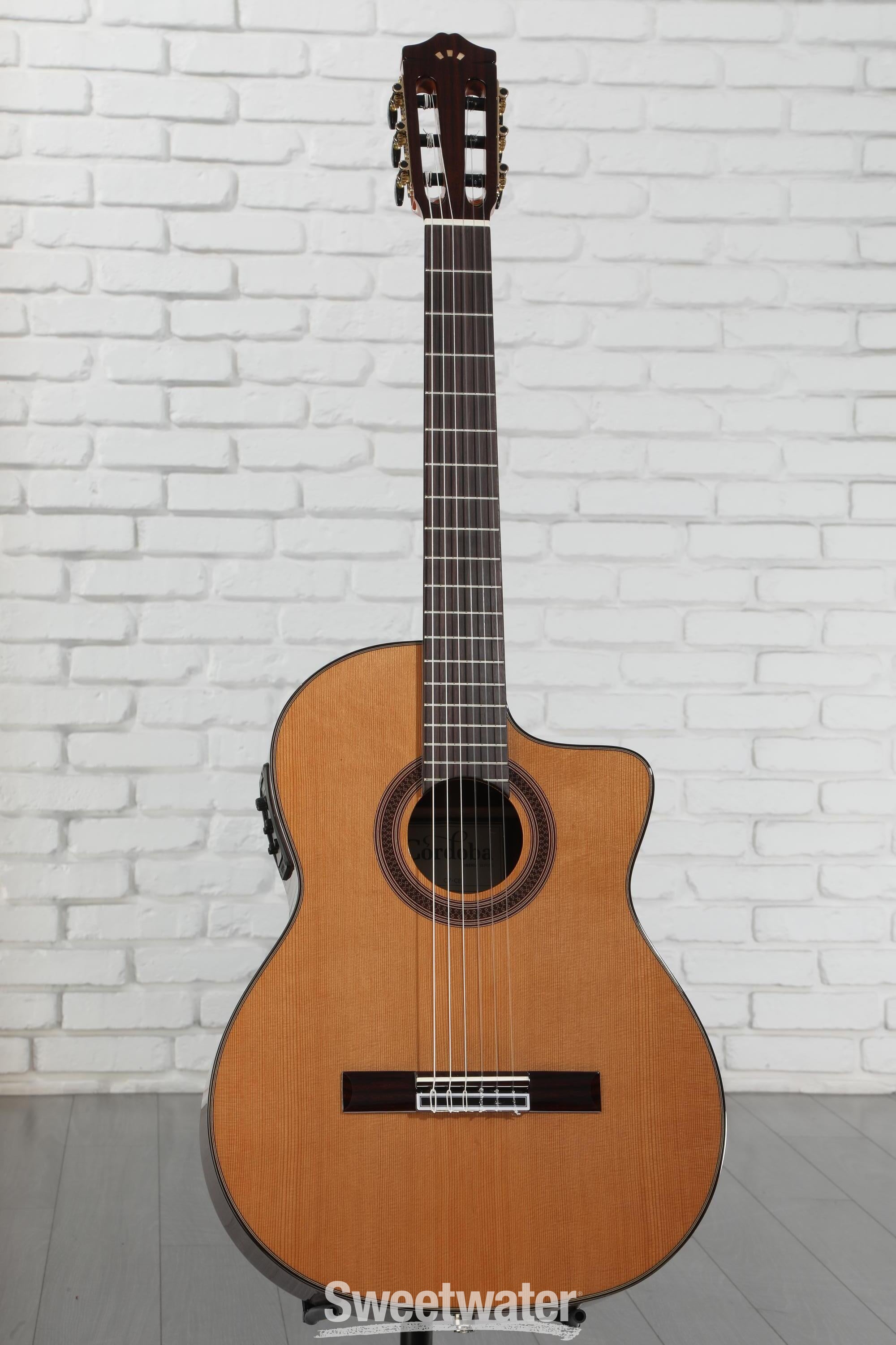 Cordoba C7-CE Nylon String Acoustic-electric Guitar - Cedar