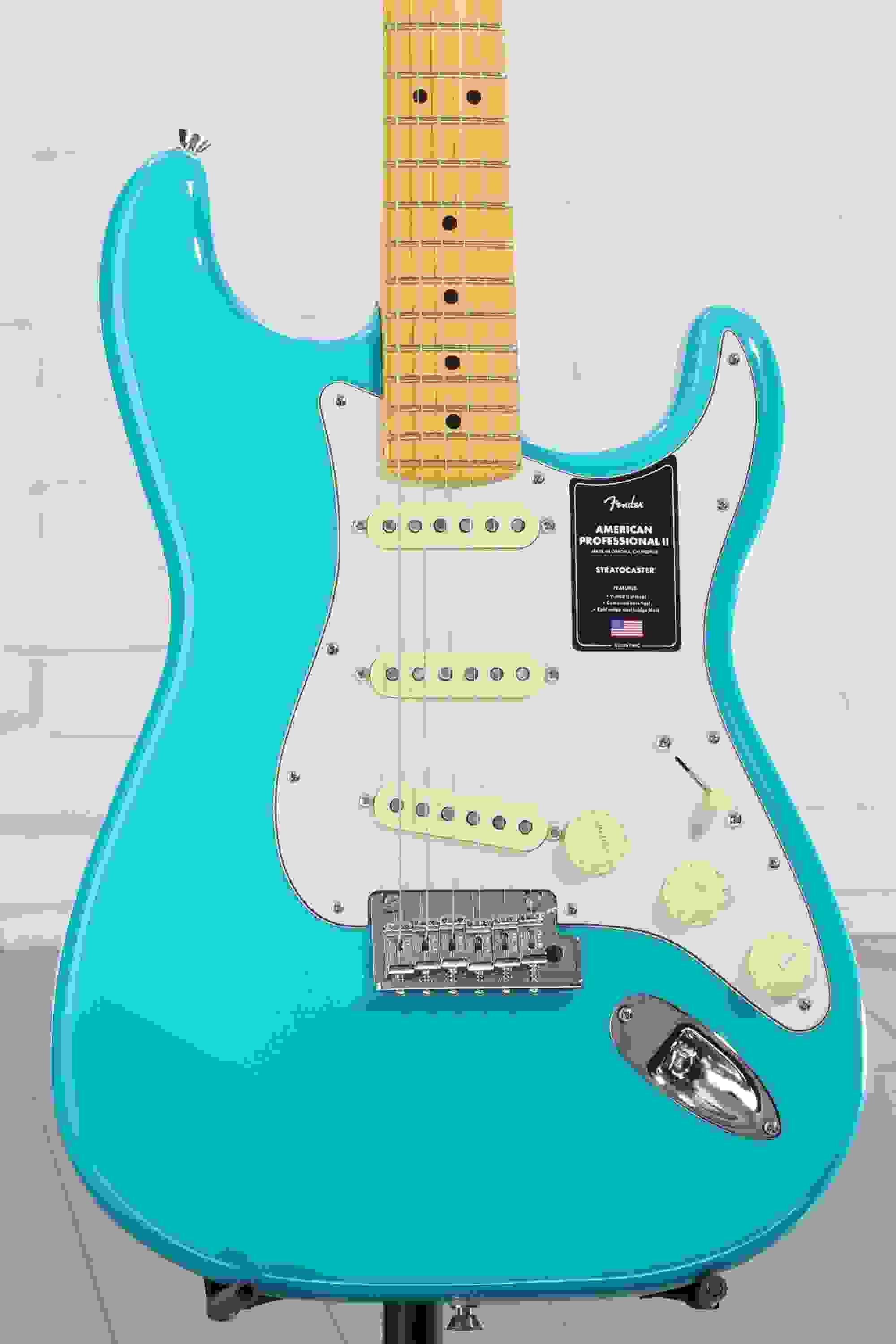 Fender American Professional II Stratocaster - Miami Blue with Maple Fingerboard