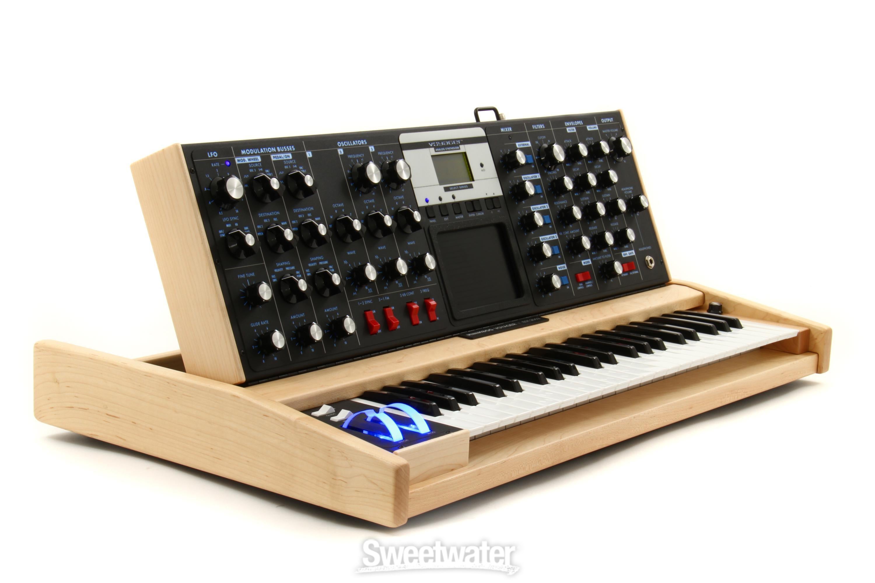 Moog Minimoog Voyager Select Series - Electric Blue with Maple 