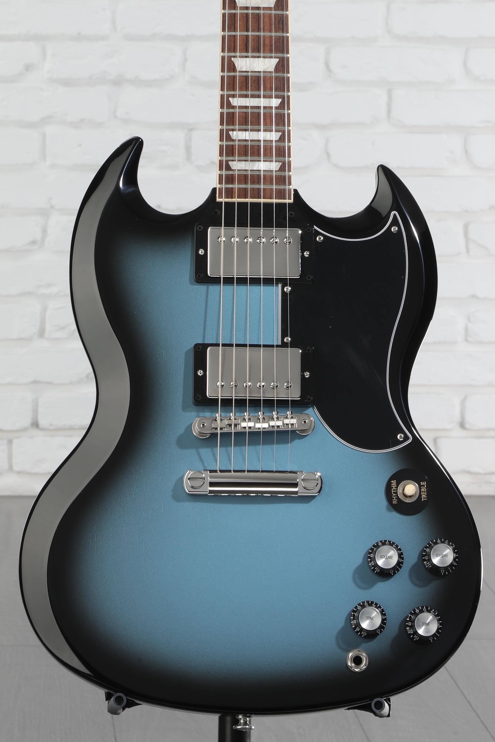 ギター Gibson SG Standard 2011 Pelham Blue Gibson SG Standard Electric Guitar - Pelham Blue Burst