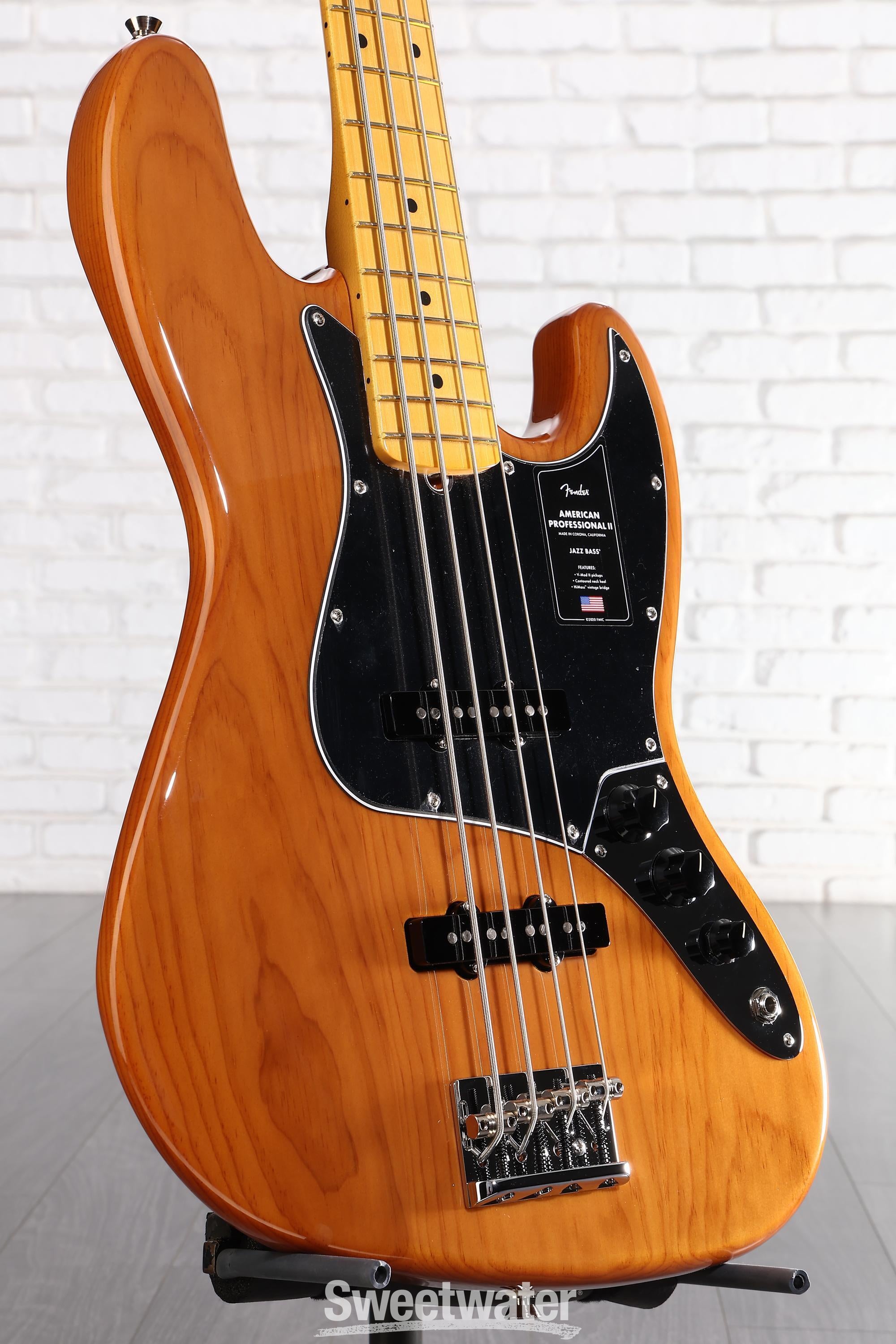 Photo of Fender American Professional II Jazz Bass Guitar - Natural