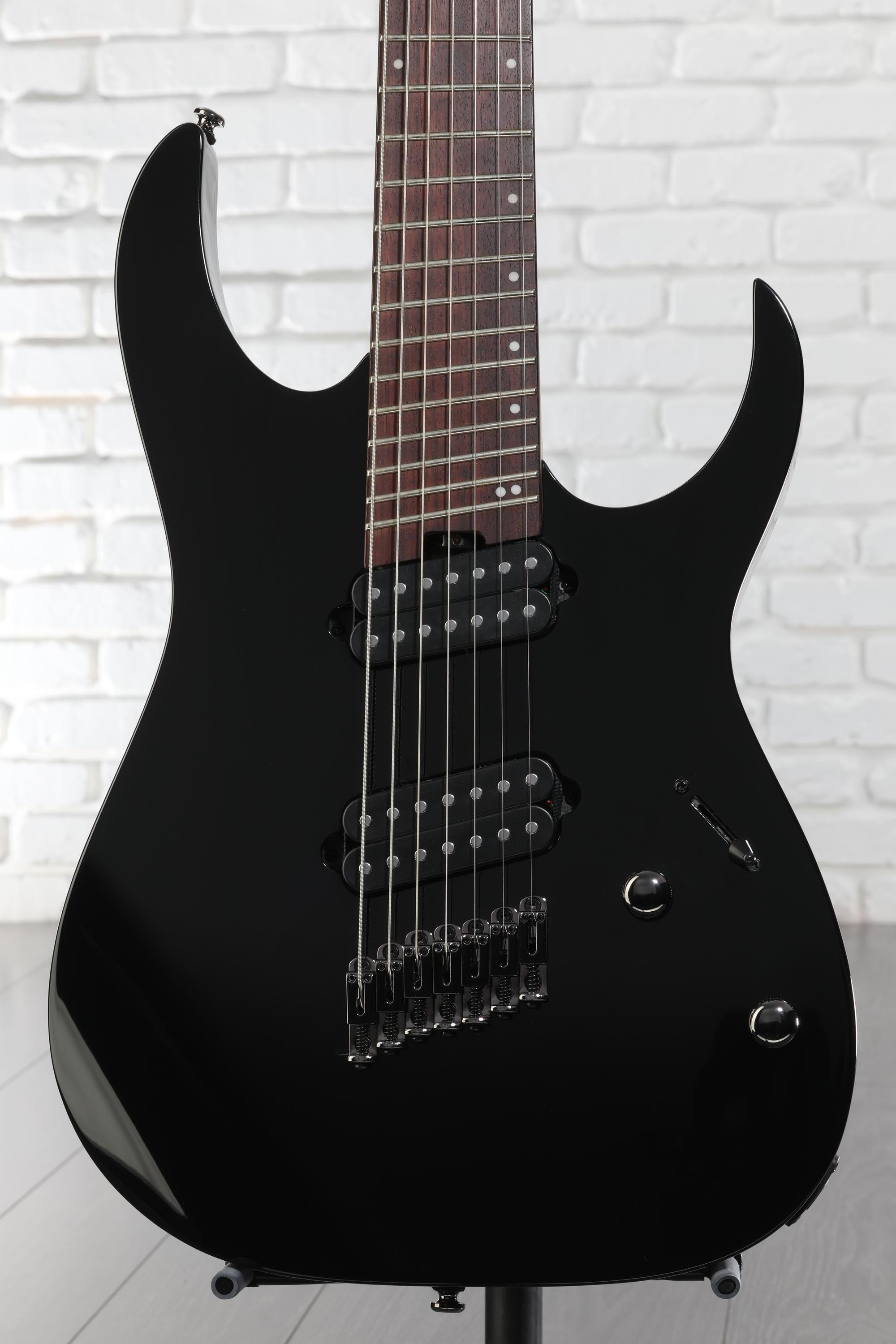 Ibanez RGMS7 7-string Electric Guitar - Black Reviews | Sweetwater