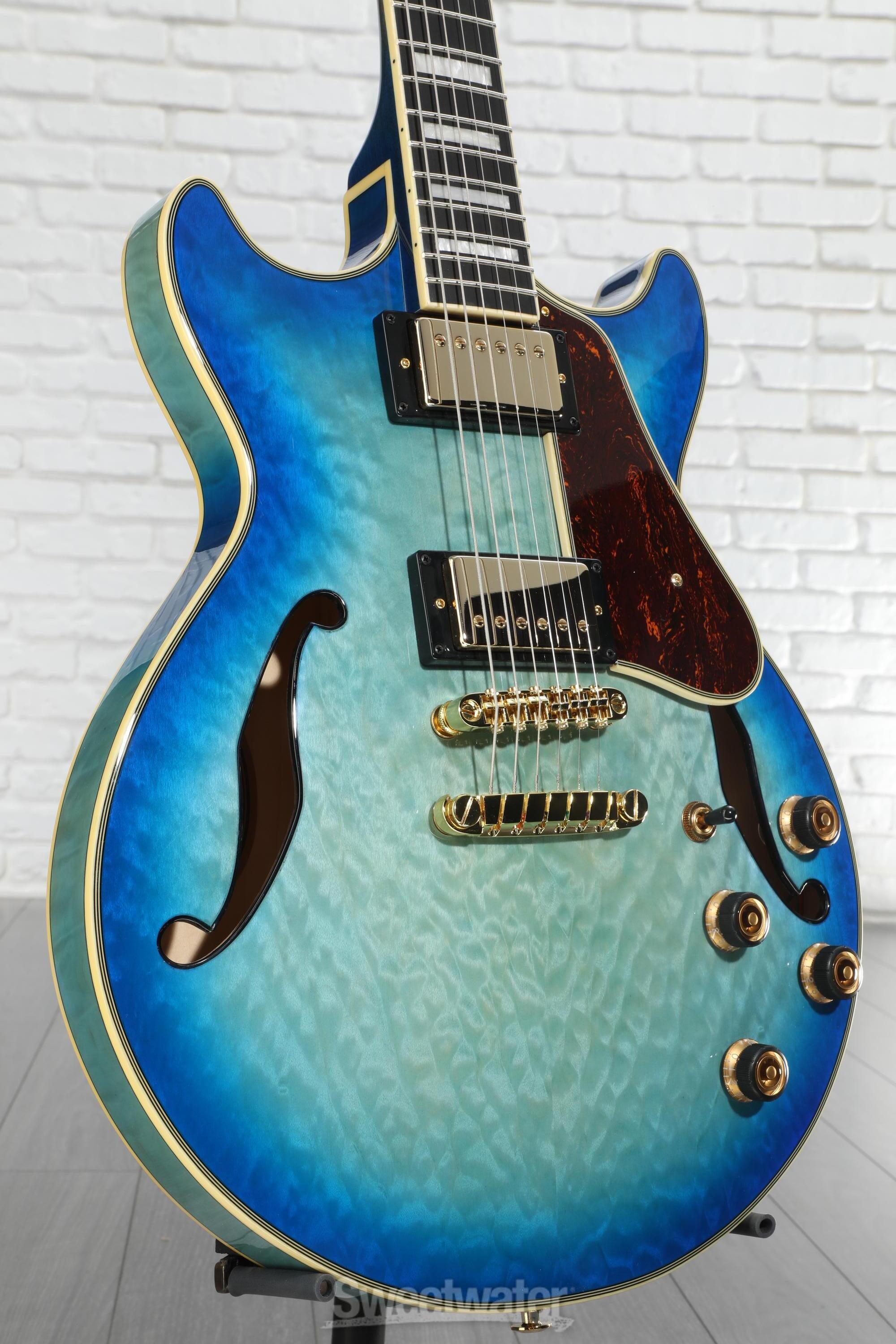 【美品】Ibanez セミアコ　AM93QM ブルーサンバースト Ibanez AM93QM S/N：PW25010338 【セミアコ】 アイバニーズ 【未