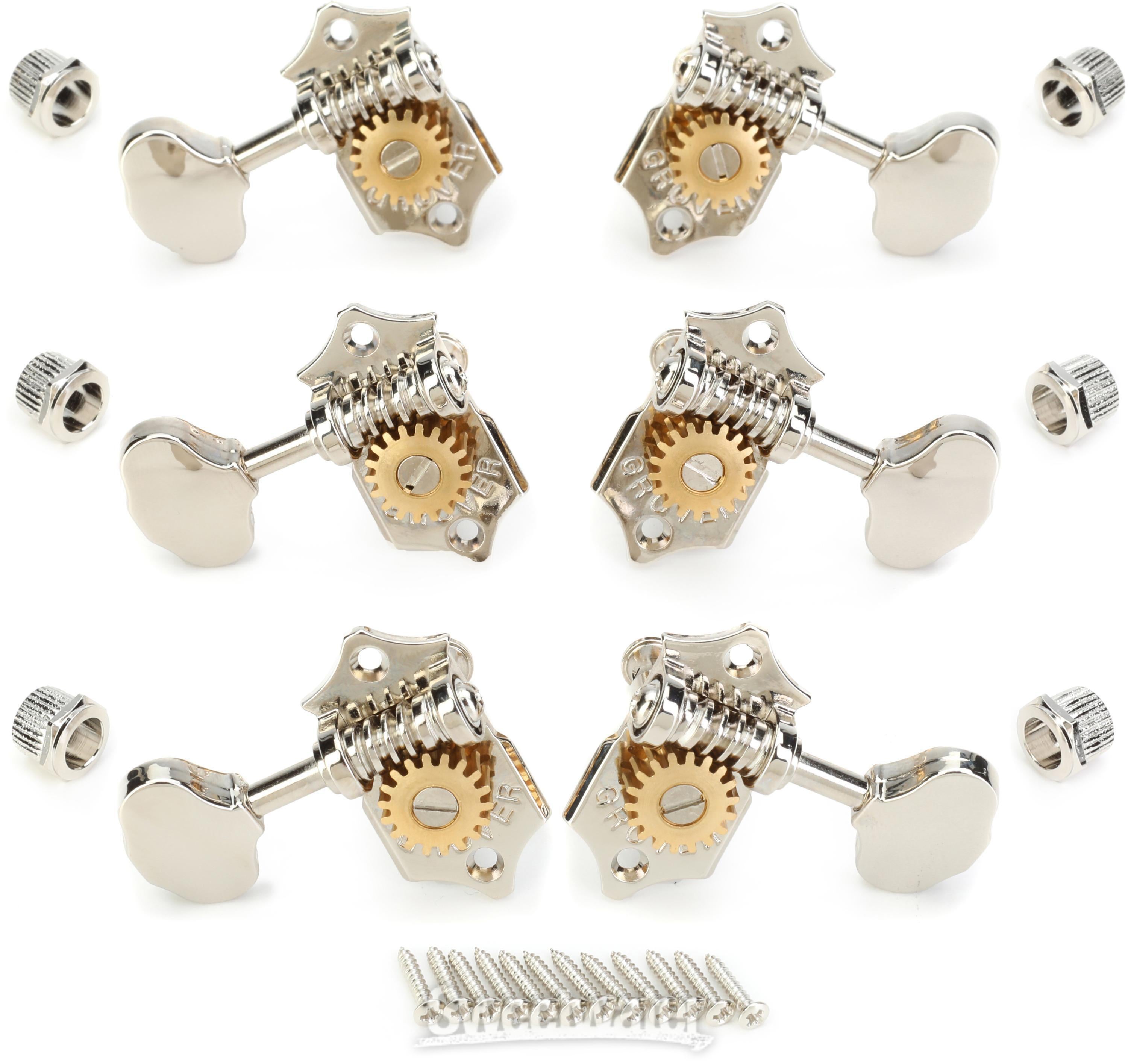 Grover V97-18NA Sta-Tite 97-18 Series Vertical Tuning Machines Set - Nickel  | Sweetwater