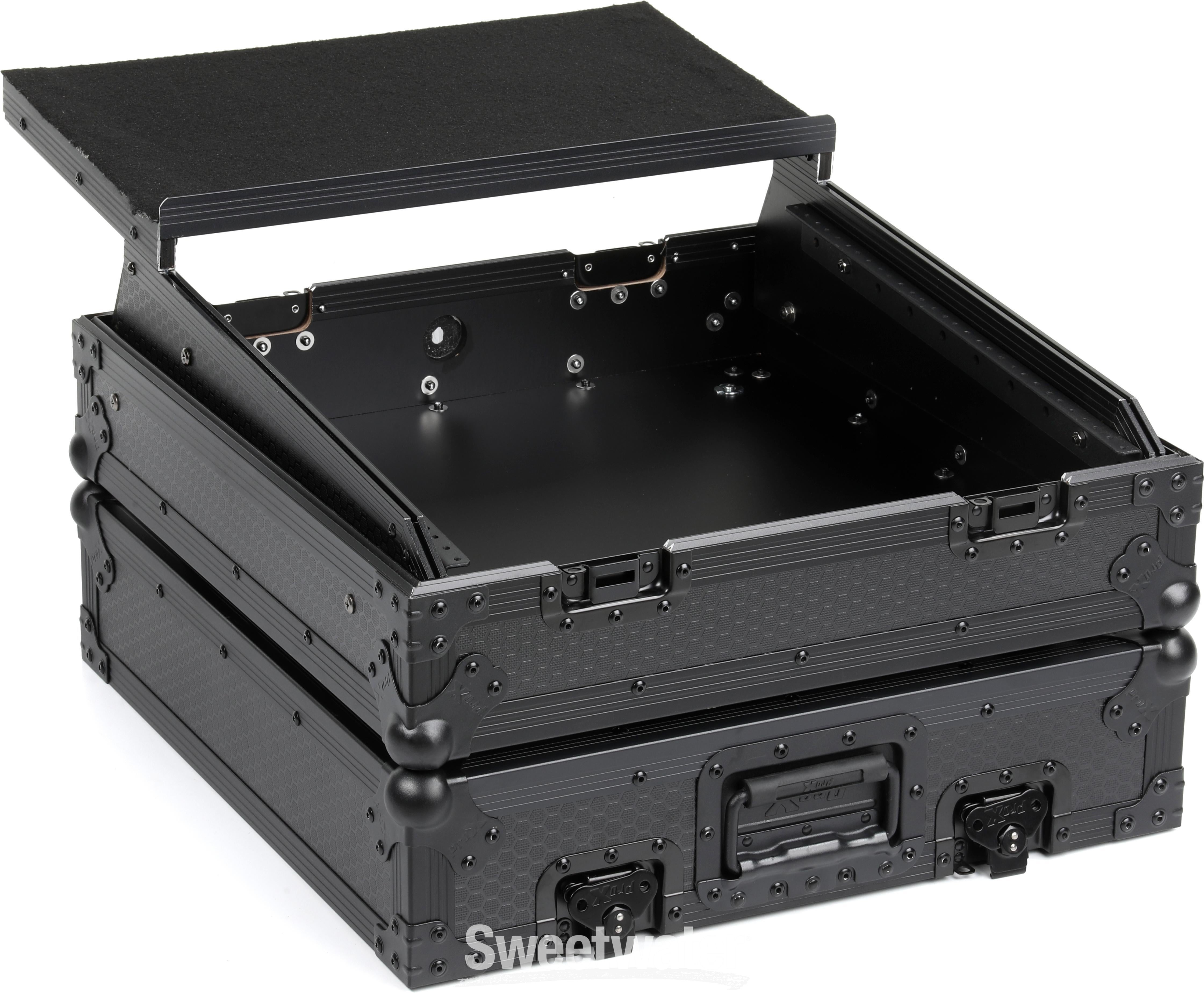 ProX XS-19MIXLTBL 10U Top-mount 19-inch Slanted DJ/Mixer Case with