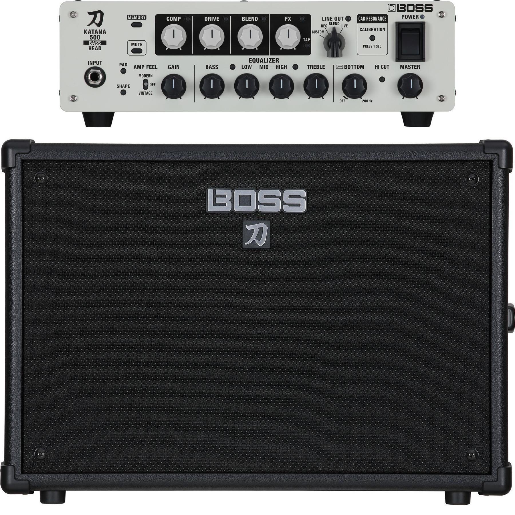 New Boss Katana-500 Bass Amplifier Head and 1 x 12-inch Cabinet